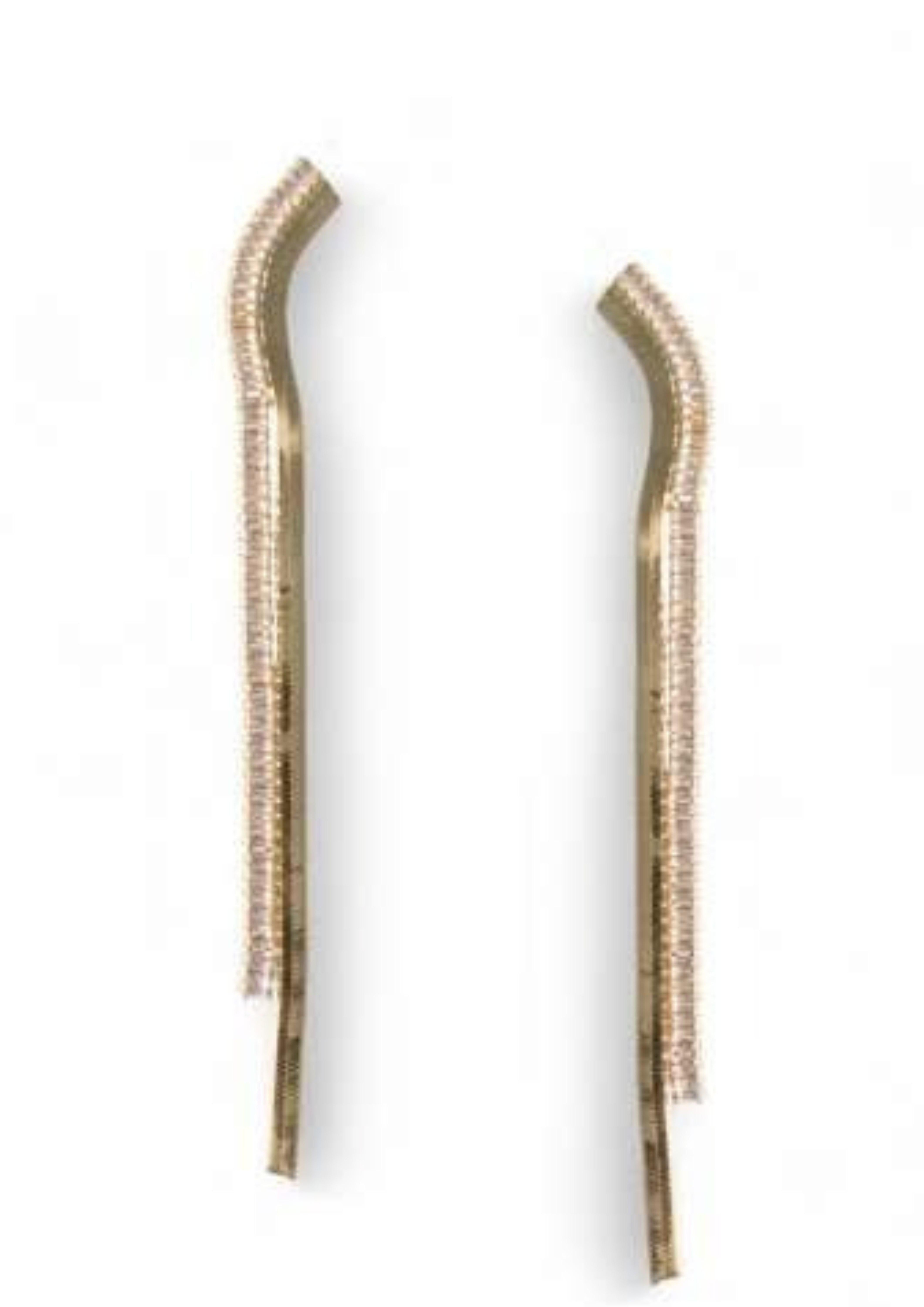 ORECCHINI DONNA PENDENTI IN METALLO A DUE FILI ORO MYA ACCESSORIES G13210 ORO MYA ACCESORIES 