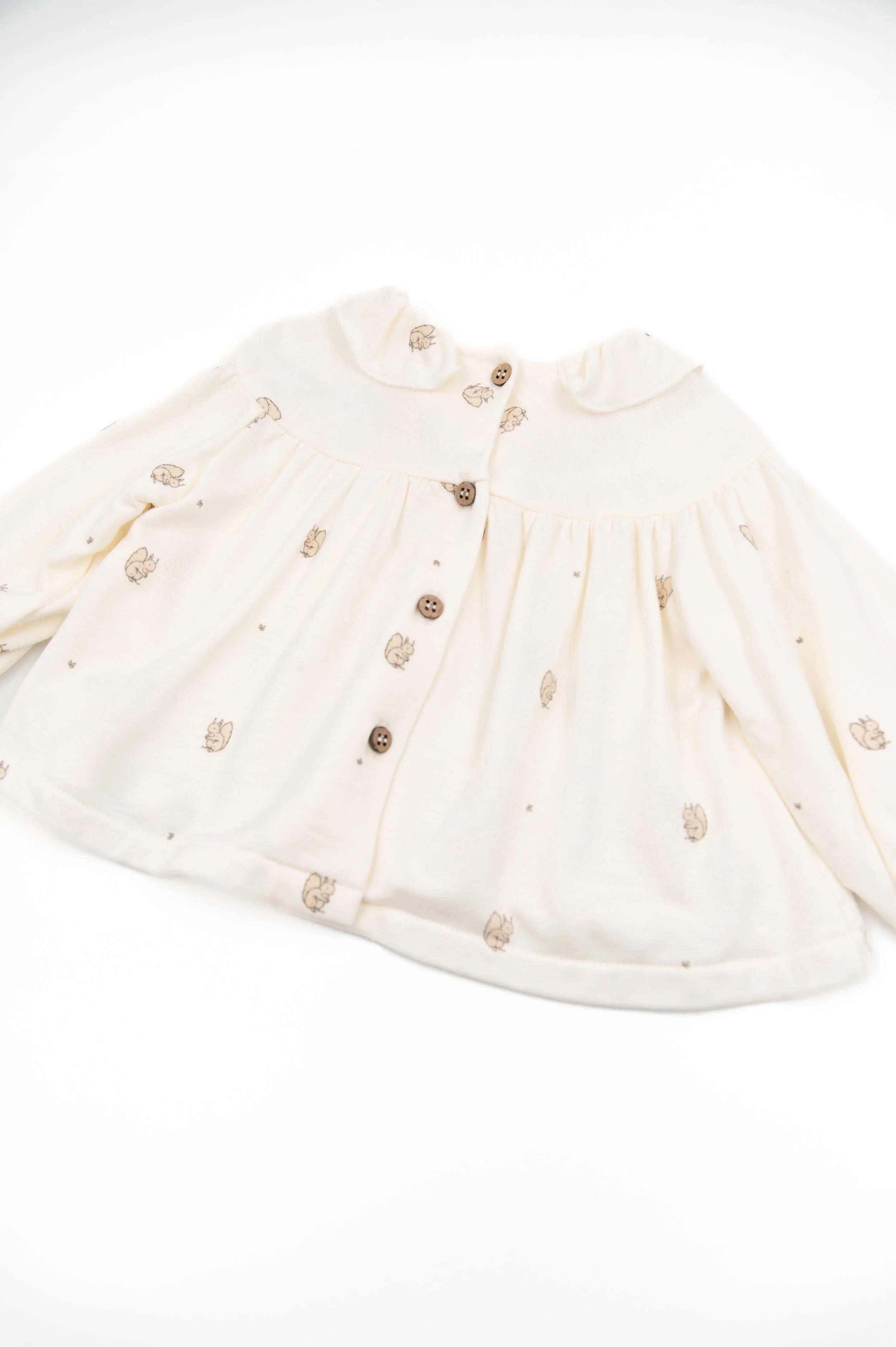 camicia neonata con colletto ampia stampa squirrel bamboom 1023 PRINT SQUIRREL BAMBOOM 