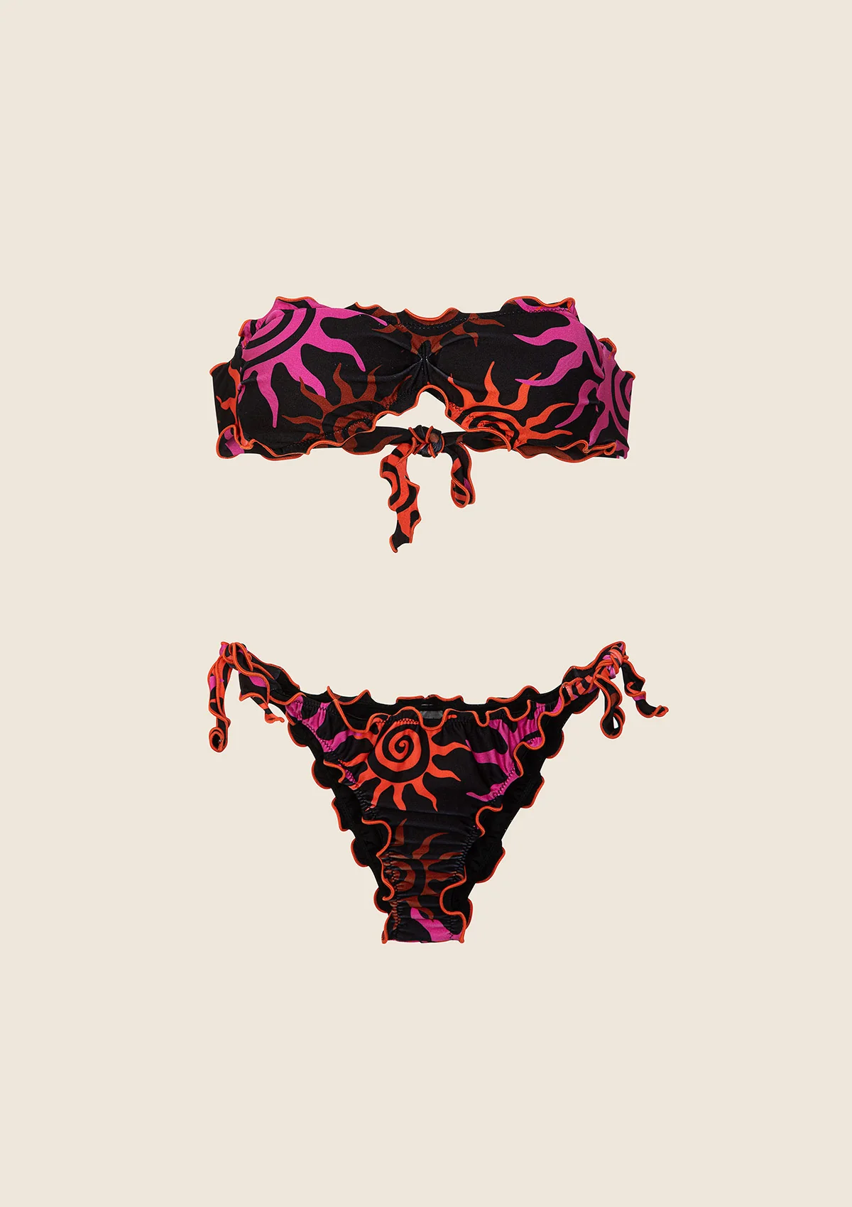Bikini Donna F**K Fascia con Slip Regolabile Fantasia<BR/> FK25-2237X03 UNICO F**K 