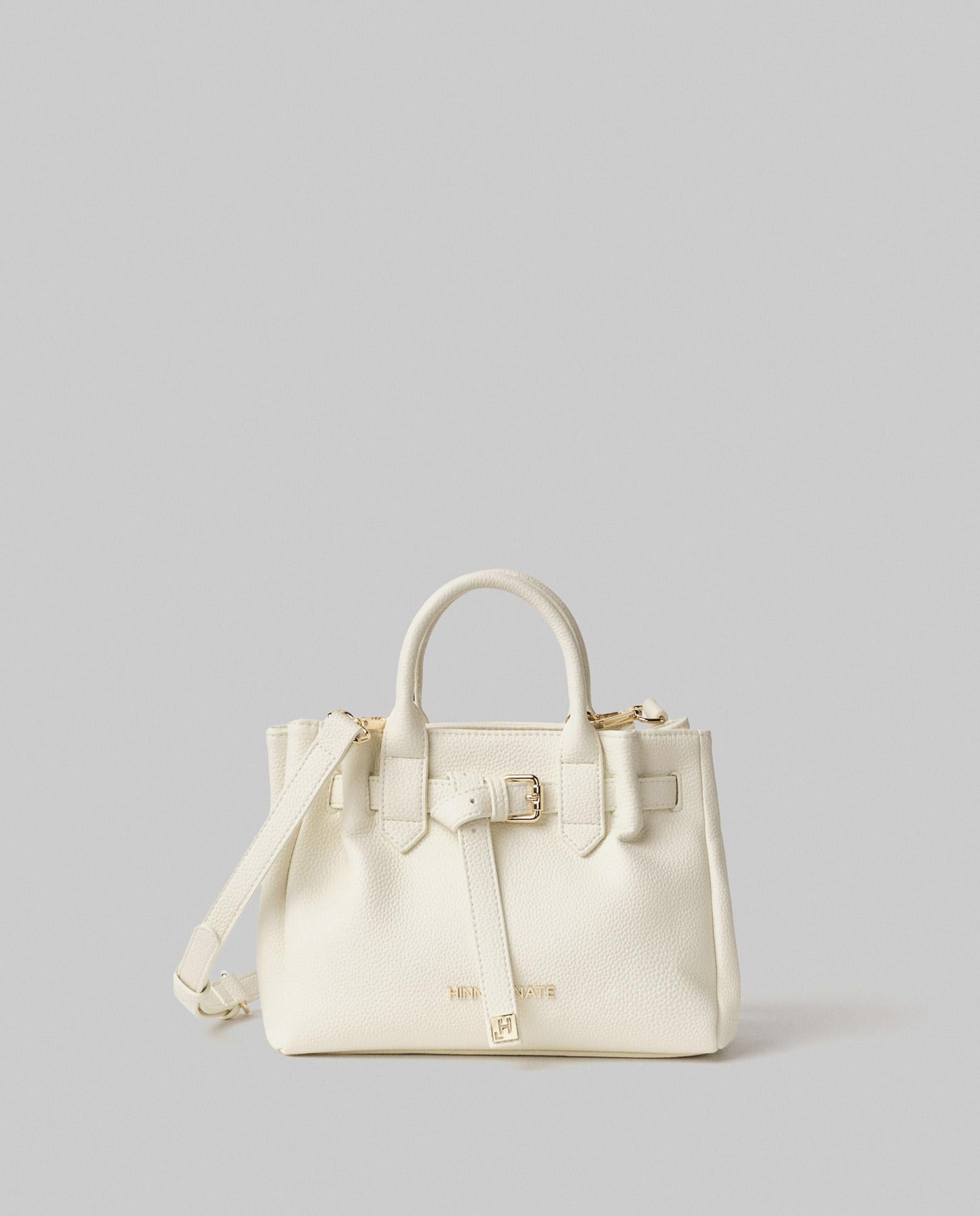 Borsa DONNA Piccola In Ecopelle Con Placchetta In Metallo HINNOMINATE HMACW00125 BIANCO BURRO HINNOMINATE 