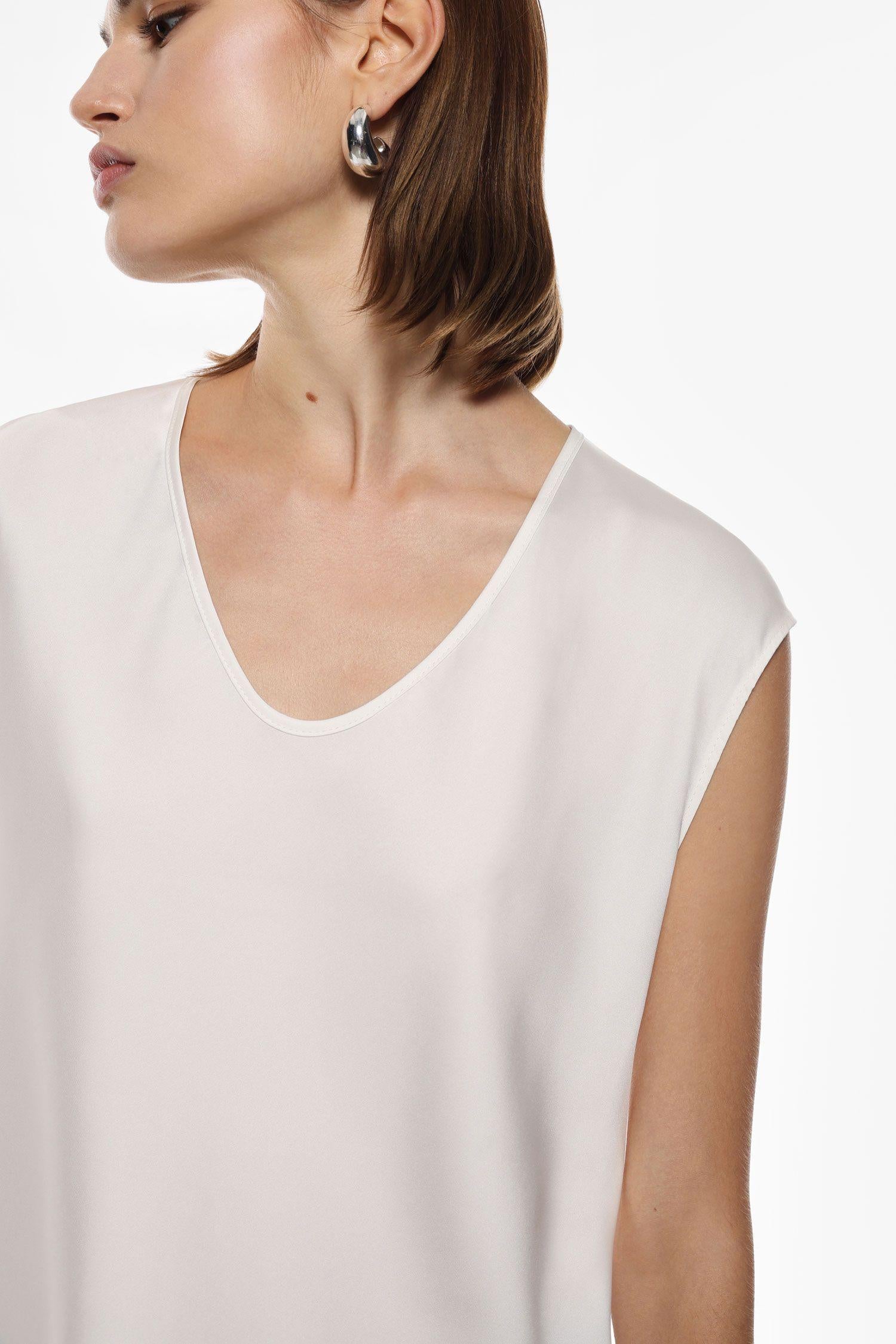 Top donna ampio scollo a v senza maniche champagne imperial REH0KDG CHAMPAGNE IMPERIAL 