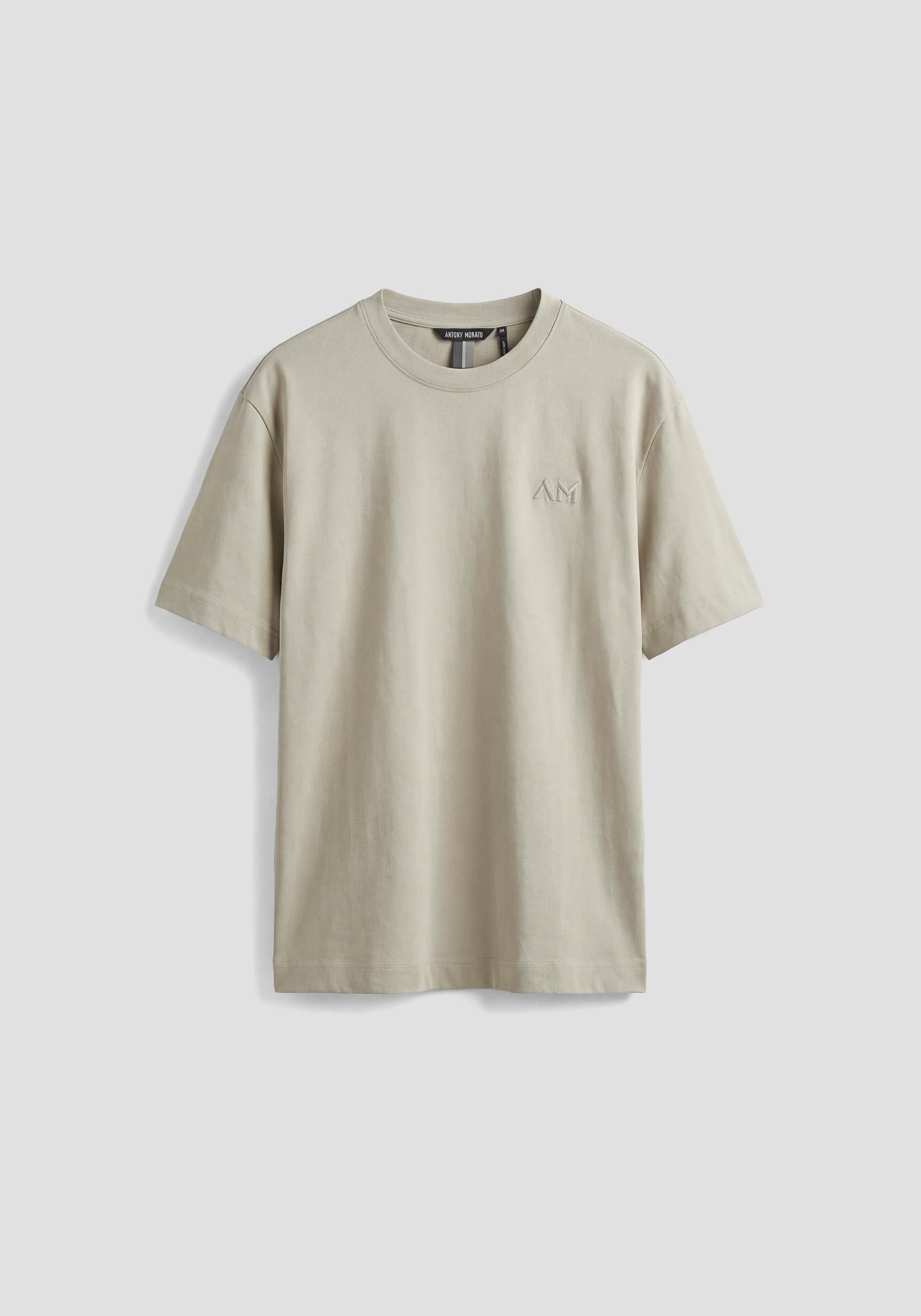 T-SHIRT UOMO BOXI FIT GIROCOLLO CREMA ANTONY MORATO MMKS02621 FA100240 CREMA ANTONY MORATO 