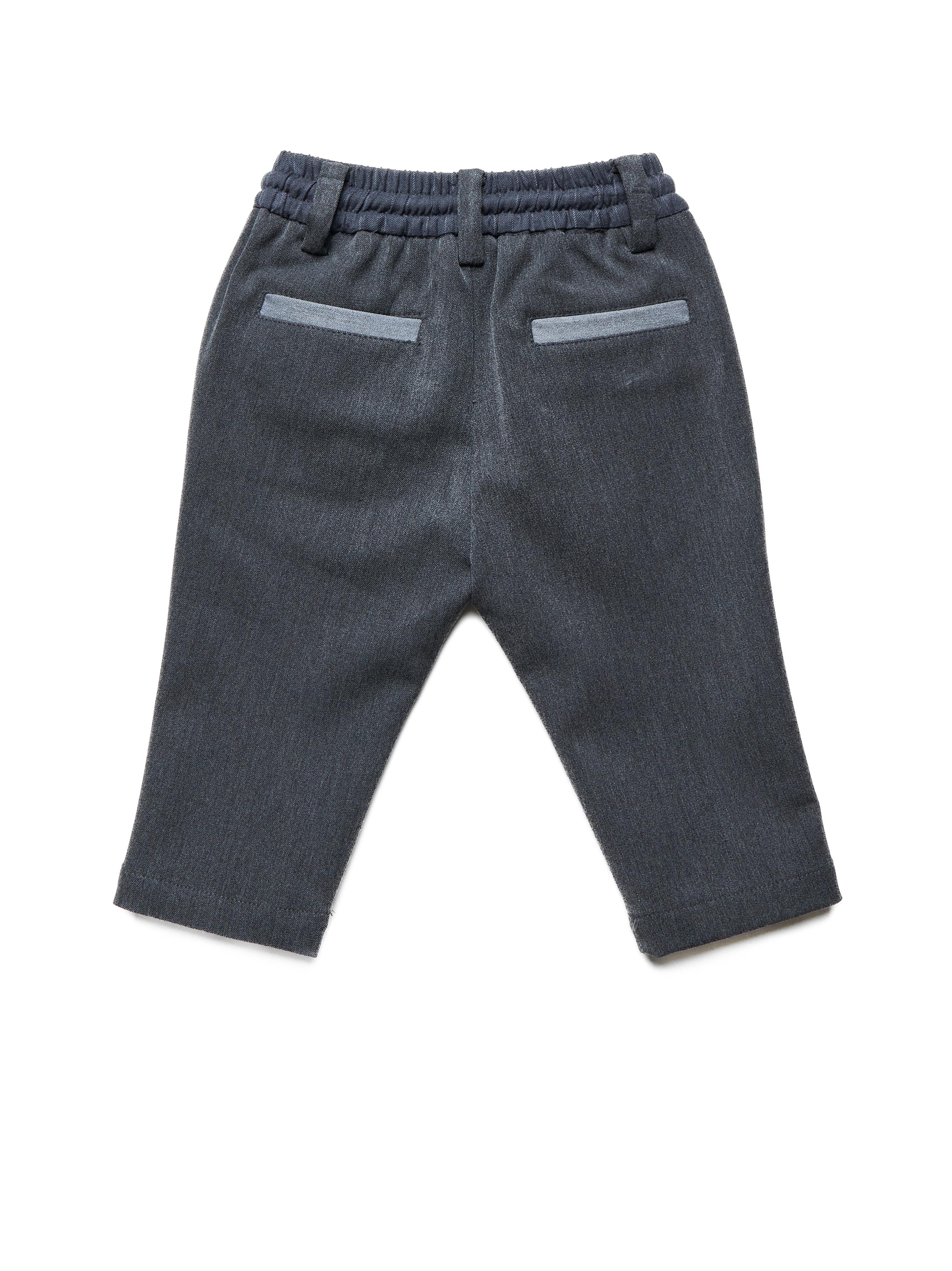 PANTALACCIO NEONATO MCNAMARA TASCA A FILO BICOLORE GREY STEEL RICHMOND RIA25062PA GREY STEEL JOHN RICHMOND JUNIOR 