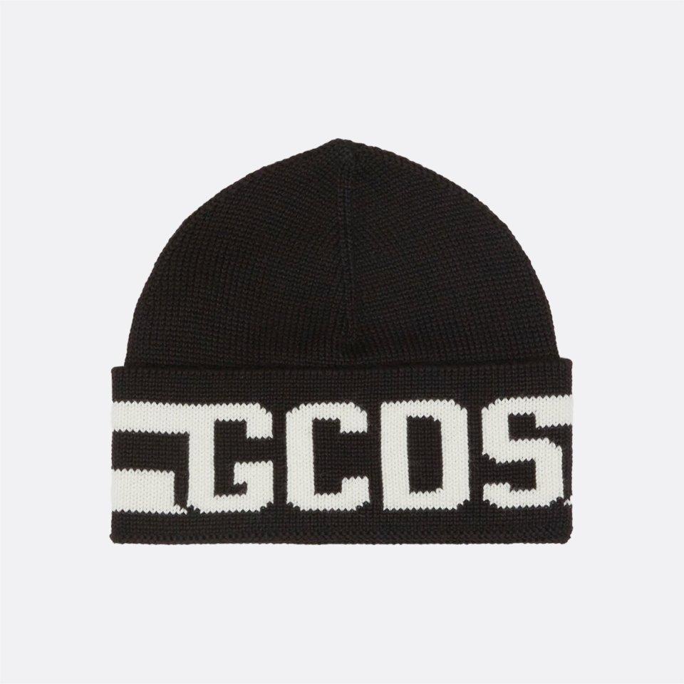 CAPPELLO BAMBINO logo band NERO gcds B2JU5818L9 BLACK GCDS KIDS 