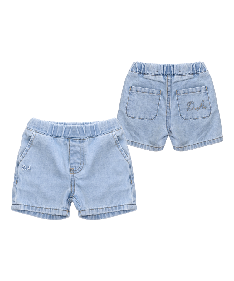 short NEONATO in denim LIGHT BLU DANIELE ALESSANDRINI SD00363 LIGHT BLU DANIELE ALESSANDRINI 
