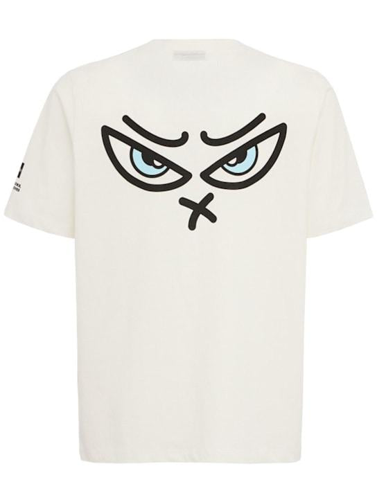 t-shirt UOMO flair  jersey 220gr CON STAMPA BIANCA OUTHERE M315B033 OFF-WHITE OUTHERE 