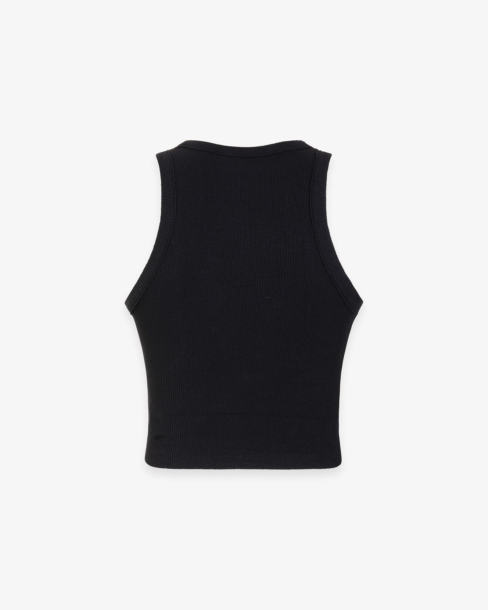 TOP DONNA CROP IN COSTINA CON SCOLLO ALL'AMERICANA NERO HINNOMINATE HMABW02510 NERO HINNOMINATE 