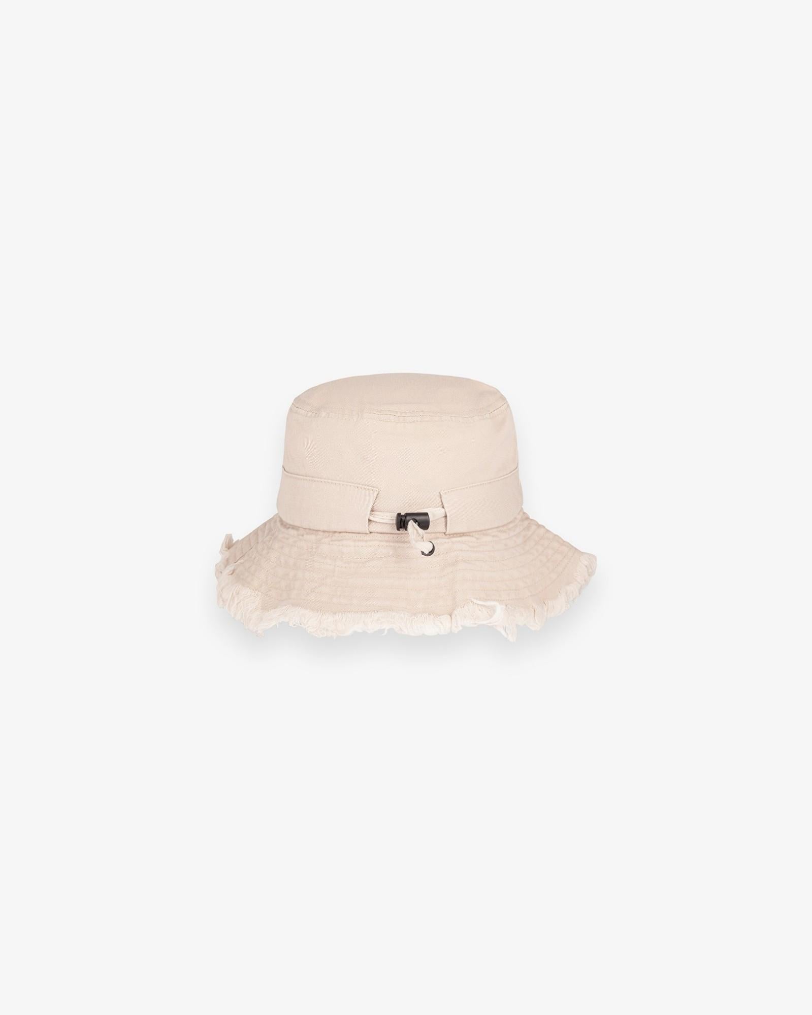 cappello donna a falda in cotone con culisse beige Hinnominate HMACW00214 BEIGE HINNOMINATE 