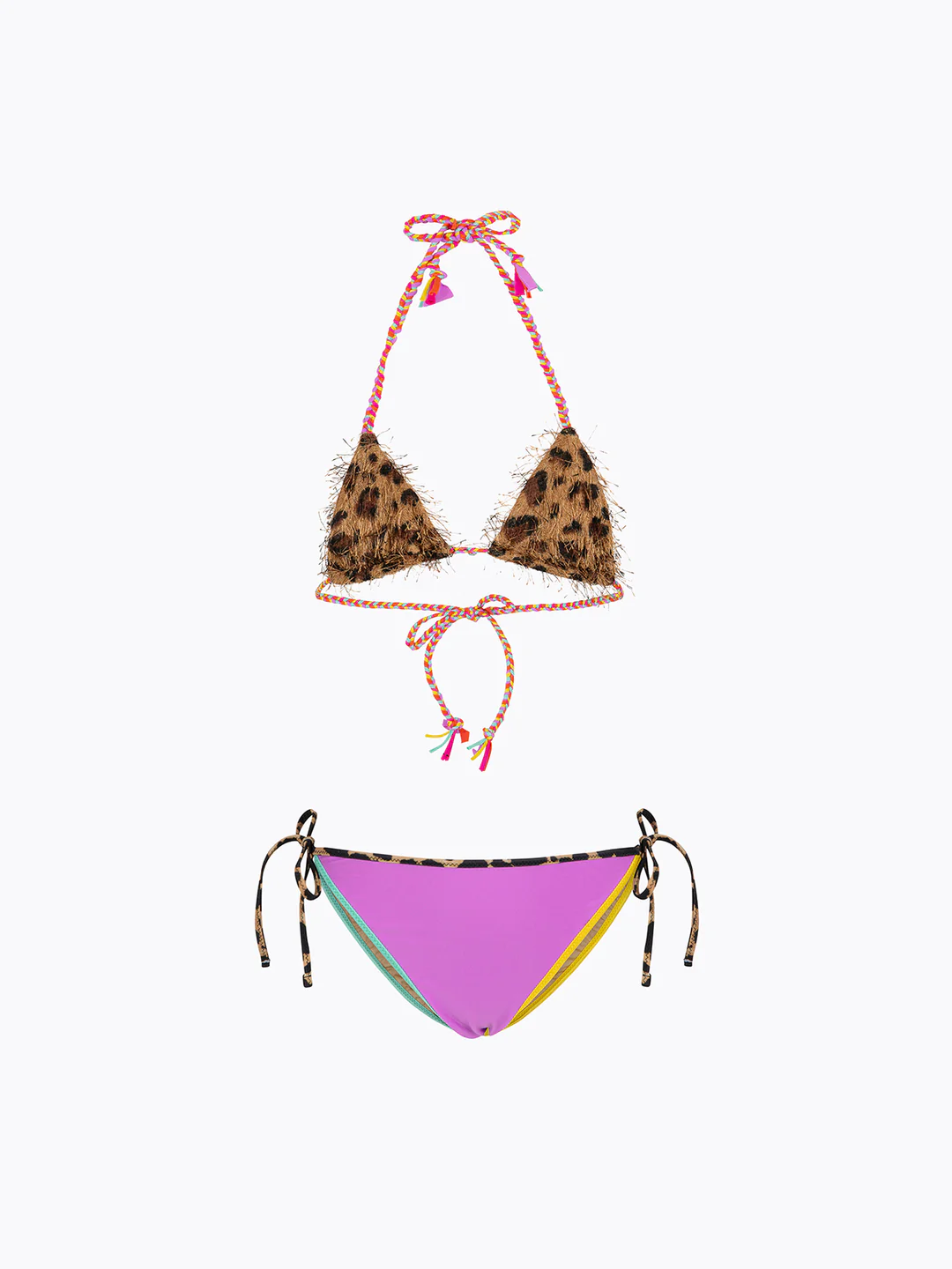 bikini bambina triangolo-slip regolabile fantasia f**k FJ26-SG0100X02 UNICA F**K KIDS 