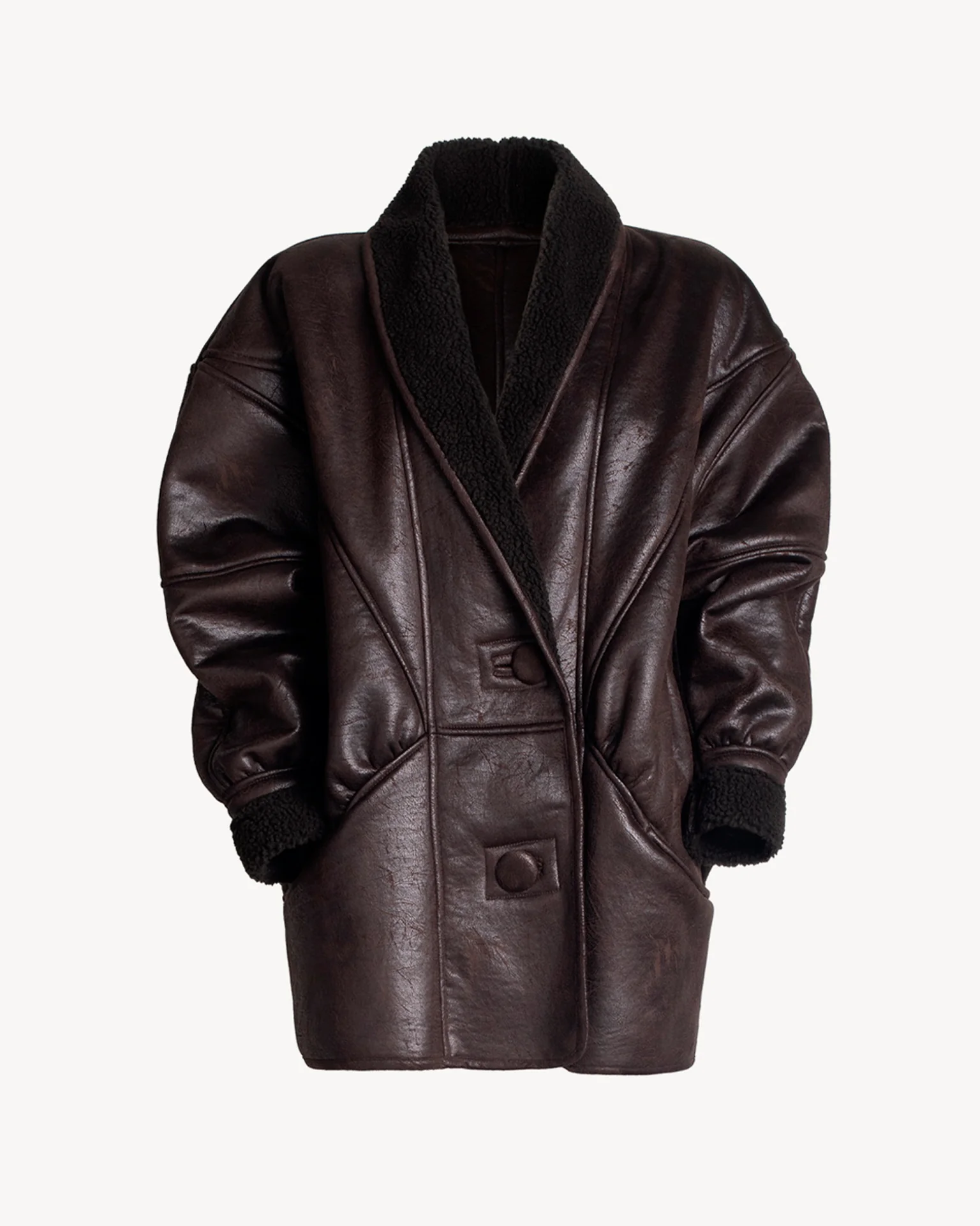 SHEARLING DONNA CLASSIC BROWN NINEMINUTES 25PRNCP-0010 BROWN NINEMINUTES 