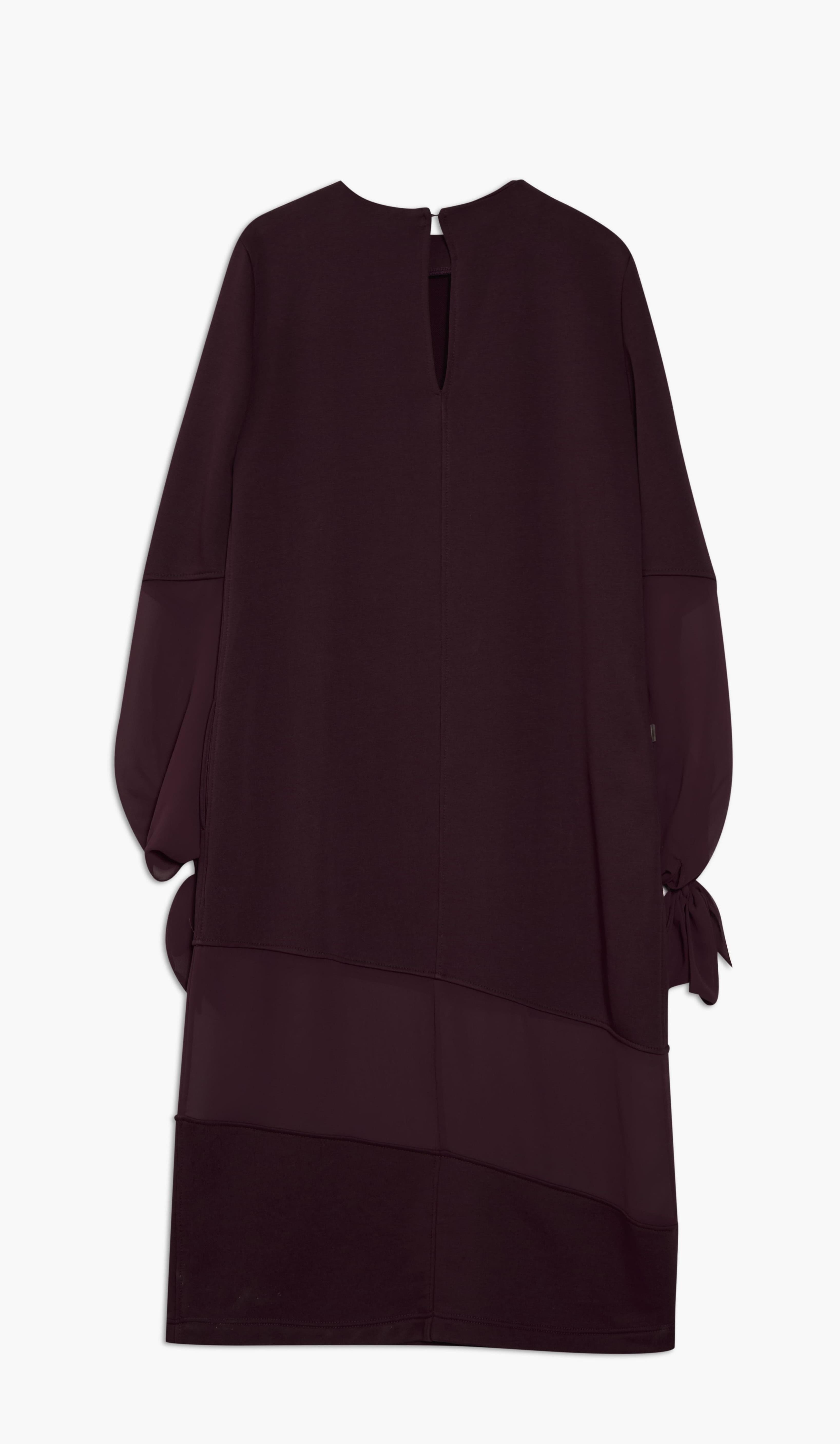 ABITO DONNA LUNGO IN FELPA CON VELO WINE JJIL <BR/> AB400 WINE JIJIL 