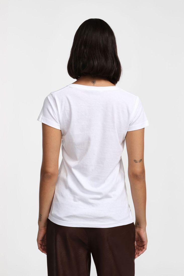 t-shirt DONNA REGULAR FIT GIROCOLLO CON stampa BIANCO PLEASE T7663P3C3 BIANCO PLEASE 