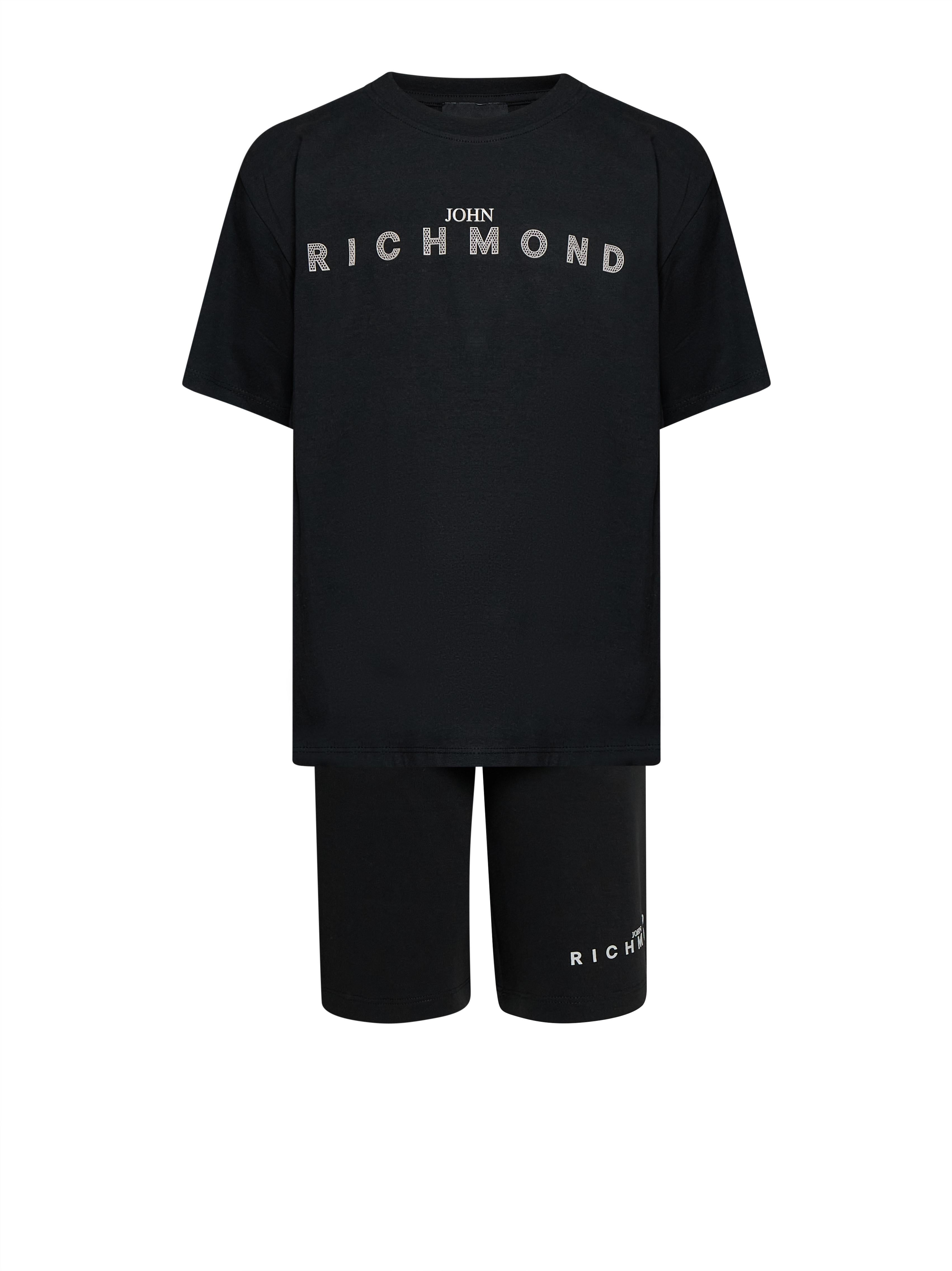 SET BAMBINO T-SHIRT E BERMUDA NERO JOHN RICHMOND RBP26018CJ BLACK JOHN RICHMOND JUNIOR 