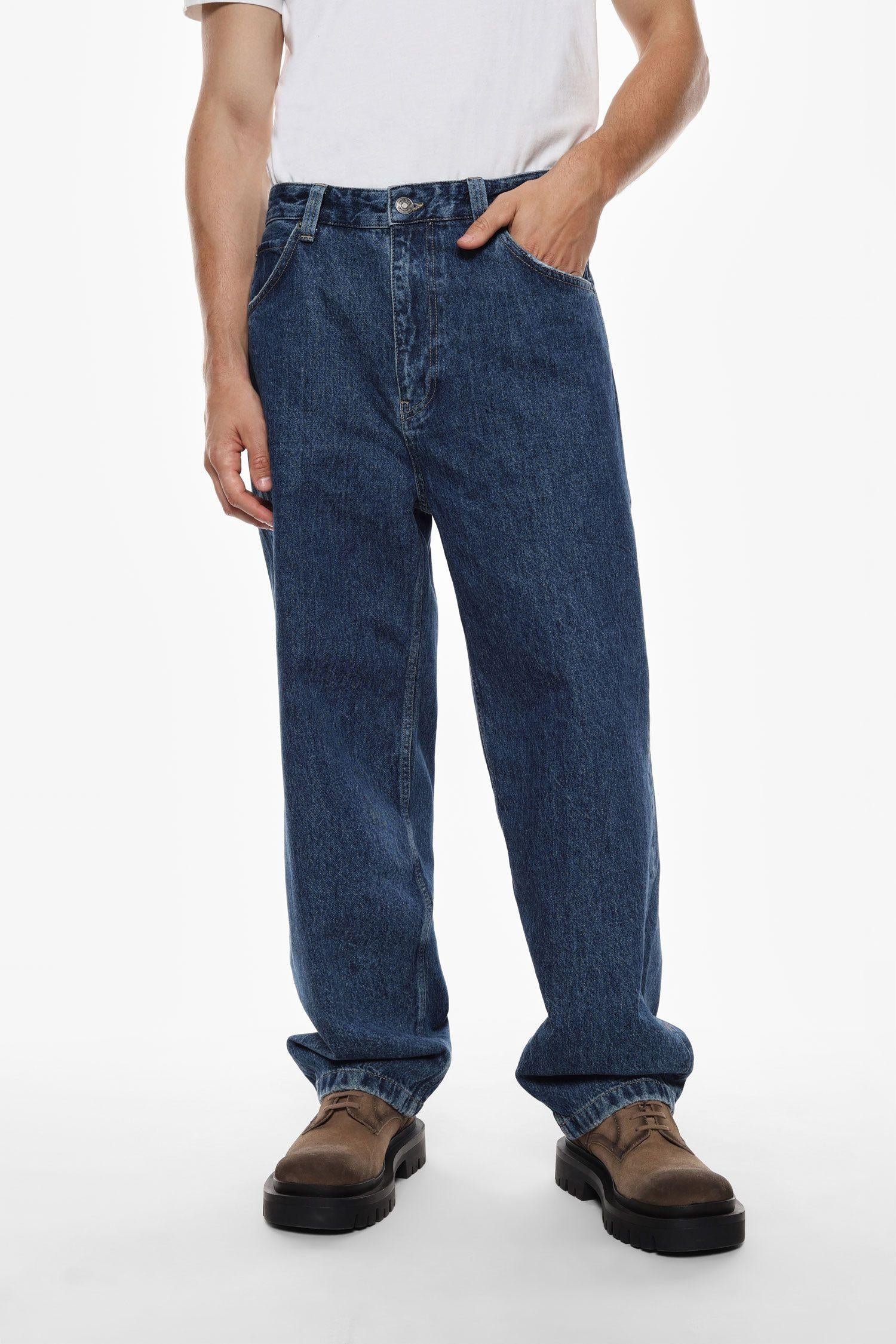 Jeans uomo a vestibilità ampia denim imperial P860140006 DENIM IMPERIAL  UOMO 