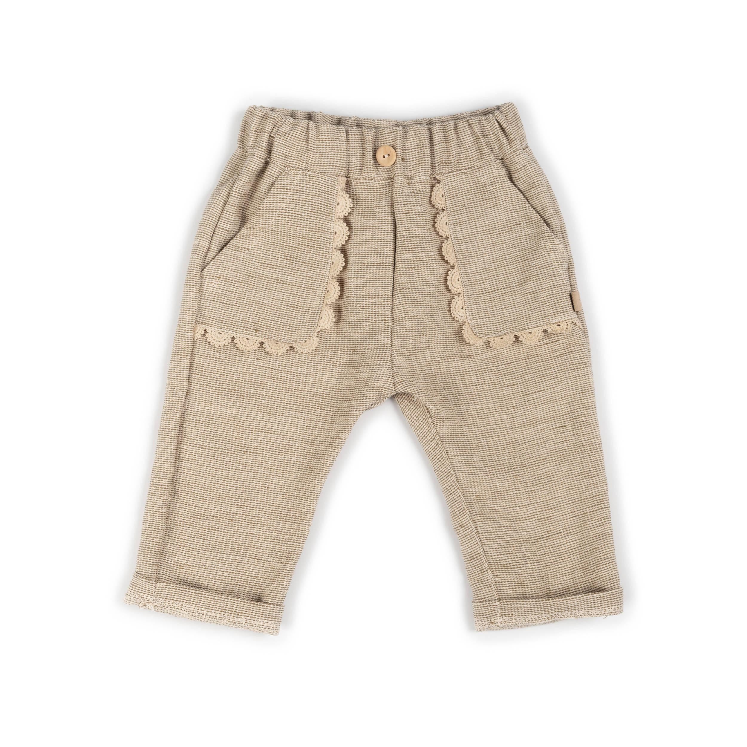 PANTALONE NEONATA EMBROIDERY MUSTARD BAMBOOM 1148TE MUSTARD BAMBOOM 