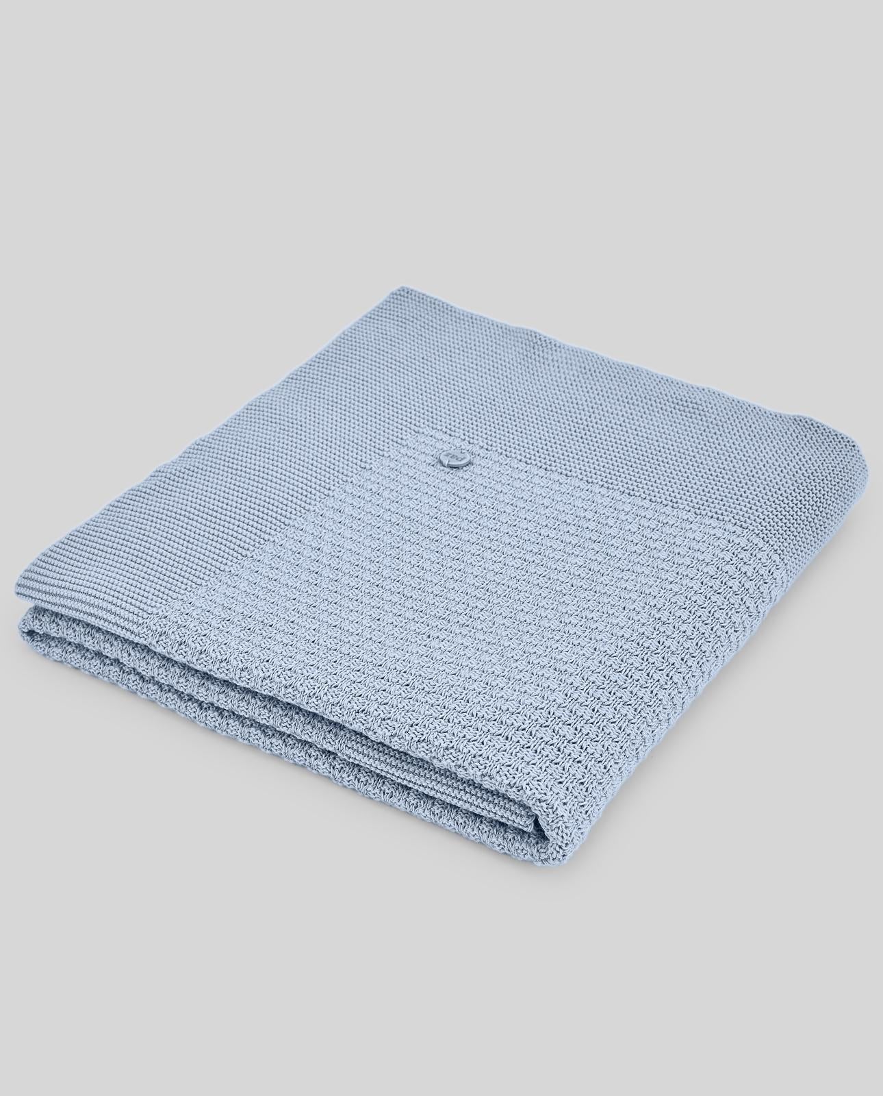 coperta neonati lavorata a maglia azzurro paz rodriguez 031-123414 AZZURRO PAZ RODRIGUEZ 