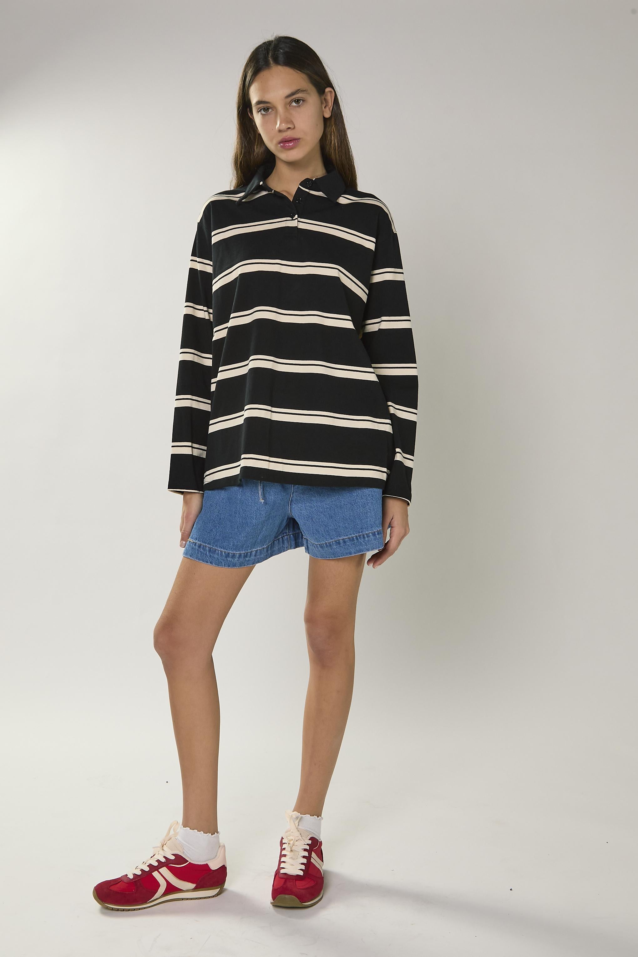 SHORTS DONNA CON CULISSE IN DENIM GLAMOROUS KA 7552 WHASHED BLU GLAMOROUS 