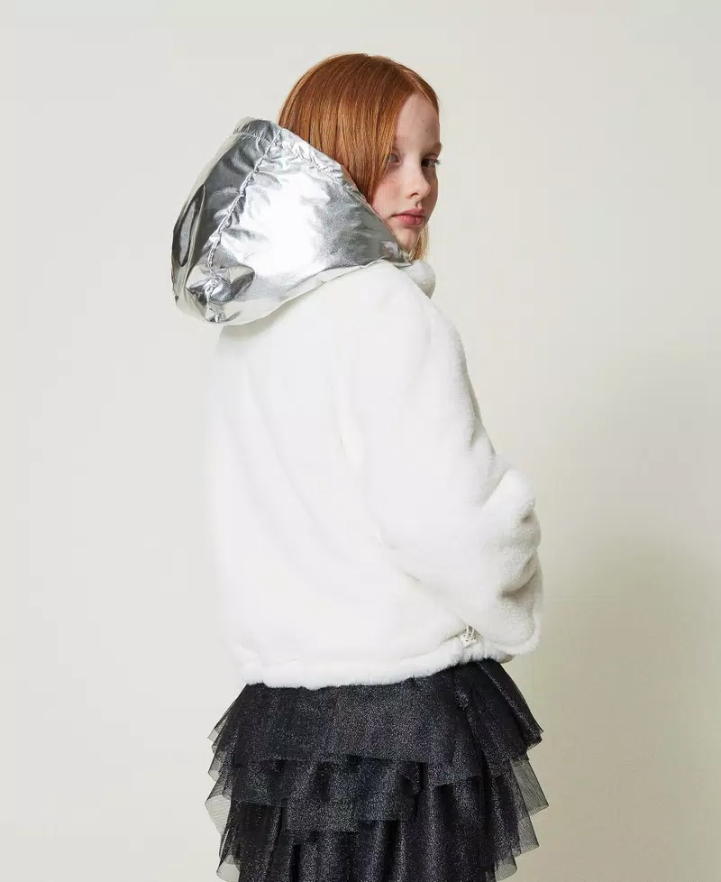 Giacca reversibile in faux fur