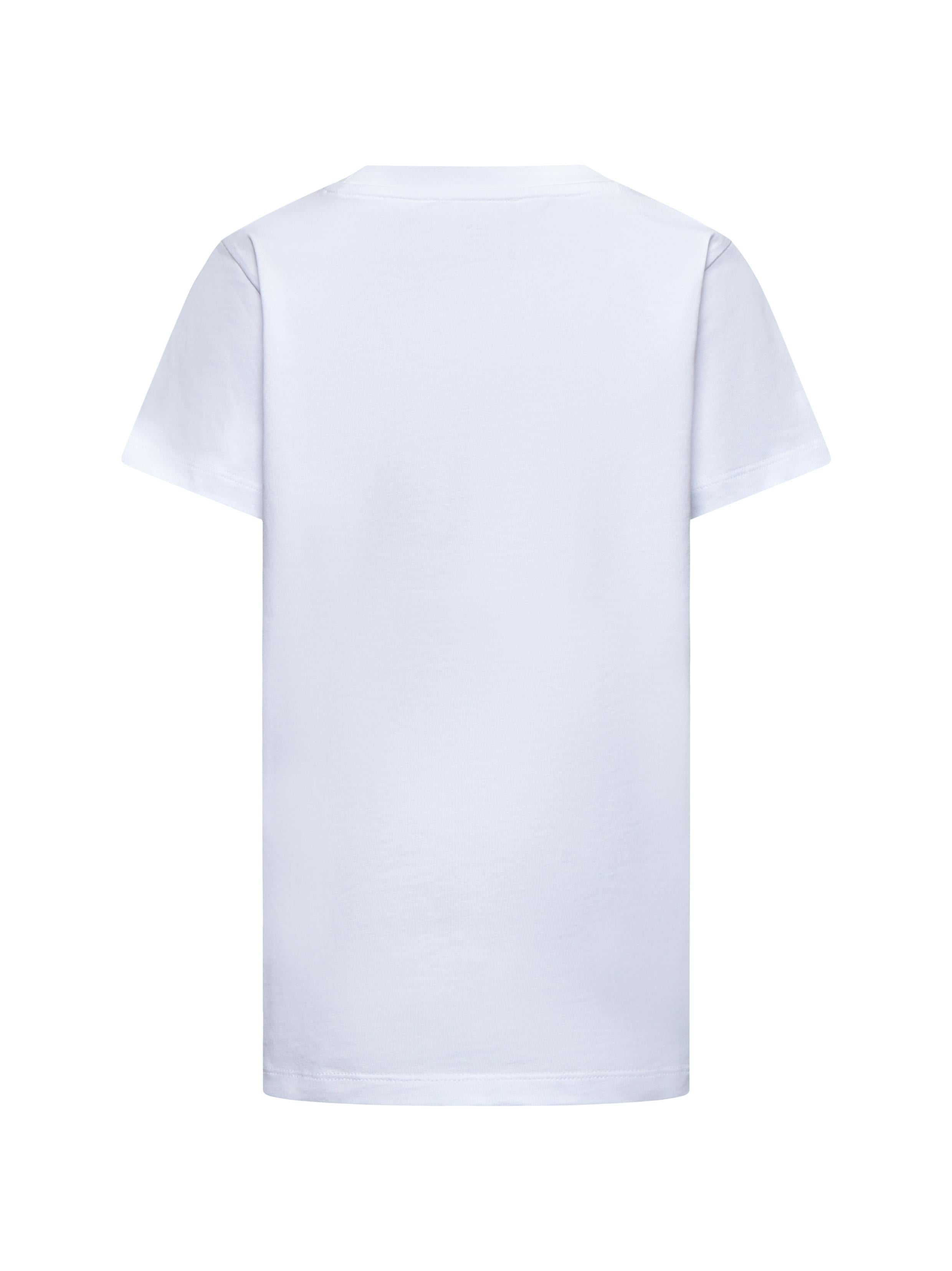 T-SHIRT BAMBINO CON LOGO PICCOLO IN RILIEVO BIANCO RICHMOND RBA25010TS WHITE JOHN RICHMOND JUNIOR 