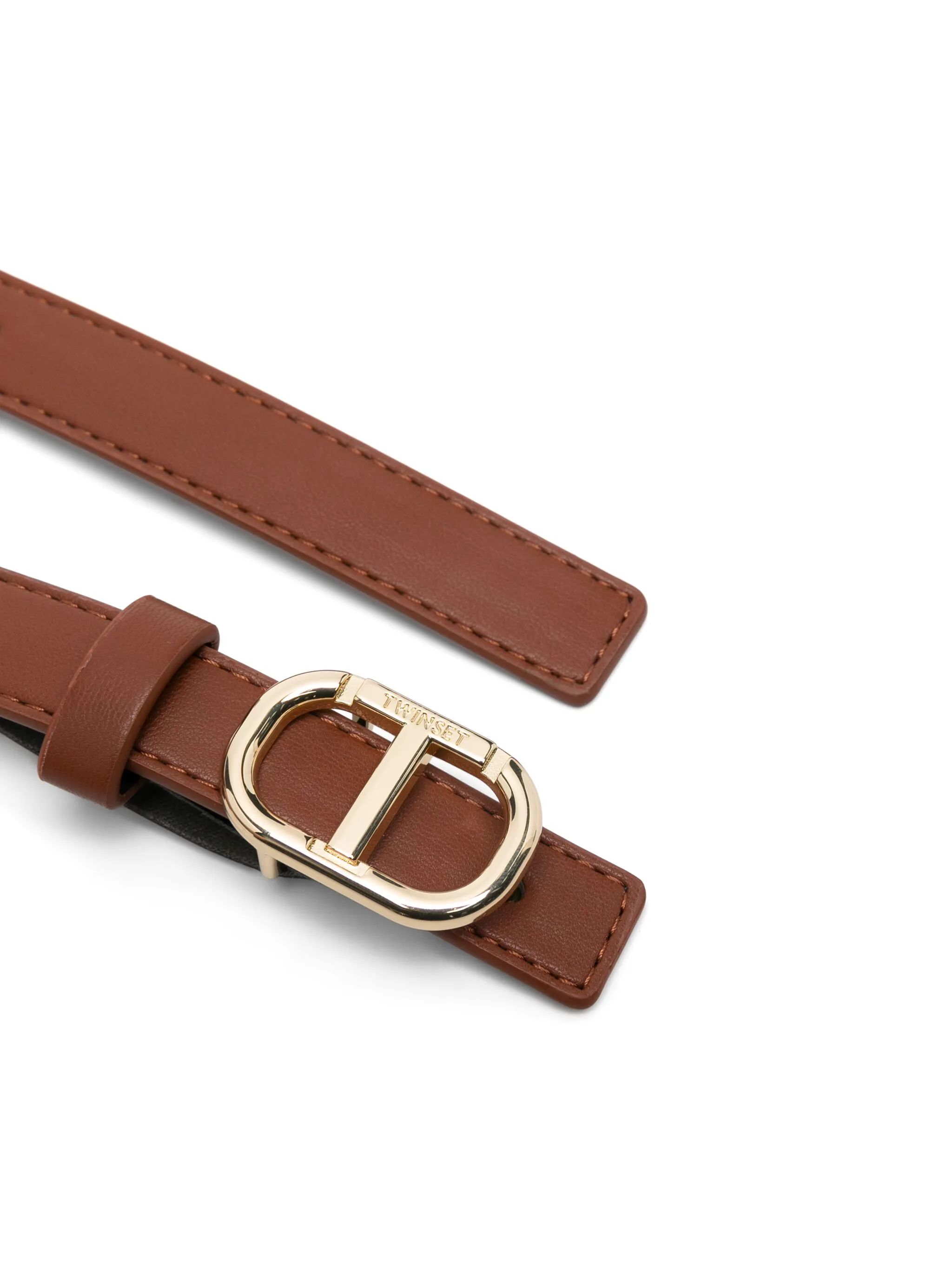 Cintura reversibile con Oval T 251GJ5011 CUOIO TWINSET KIDS 