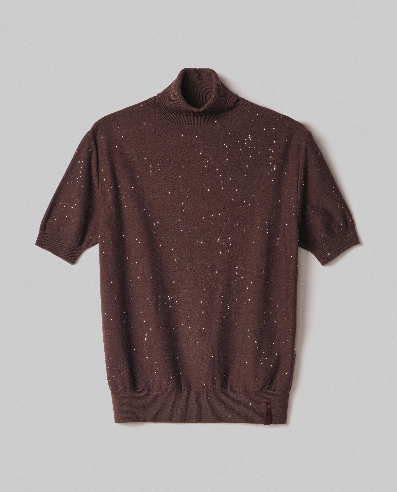 DOLCEVITA DONNA IN MAGLIA CON MICRO PAILETTES ALL INTERNO MORO HINNOMINATE HMABW02312 MORO HINNOMINATE 