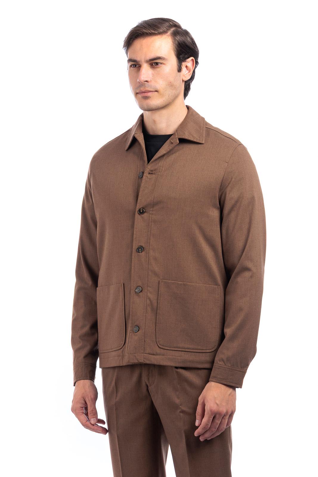 GIACCA UOMO CAMICIA CON IMBOTTITURA INYERNA MORO GAZZARRINI GBI660 MORO GAZZARINI 