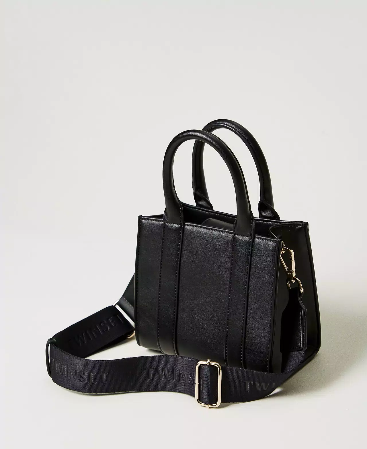 Borsa a tracolla effetto pelle con Oval T 251GJ8013 NERO TWINSET KIDS 