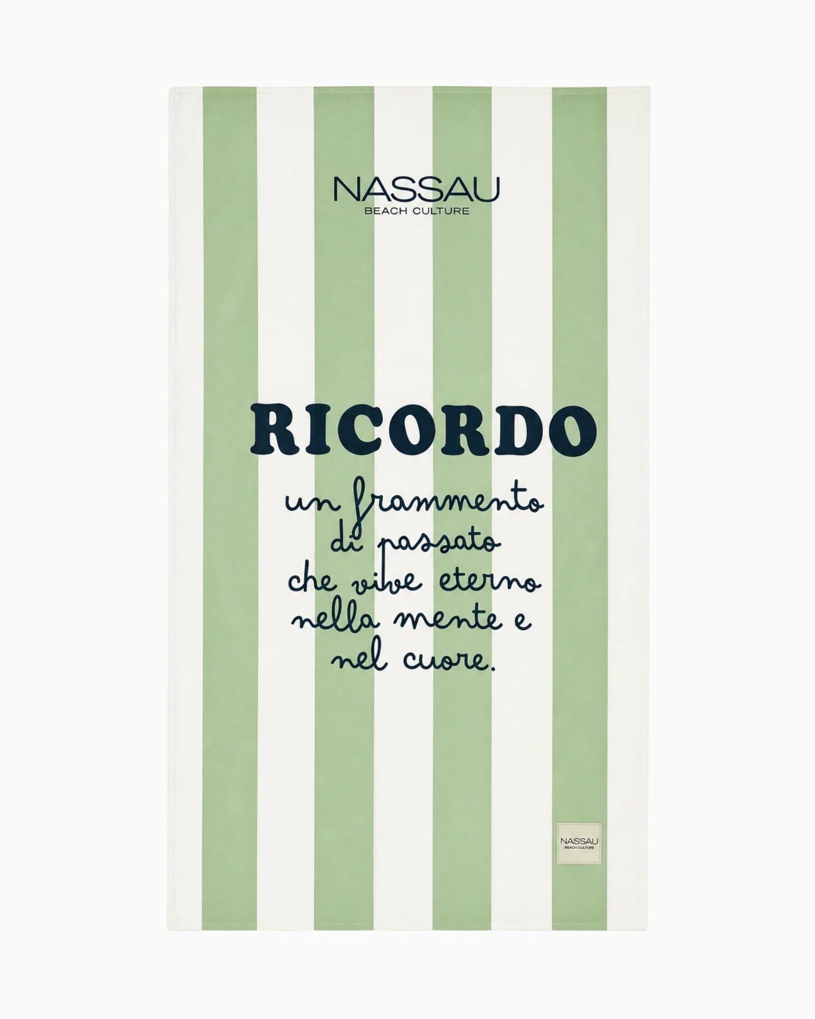 TELO MARE UNISEX RICORDO NASSAU RICORDO VERDE NASSAU 