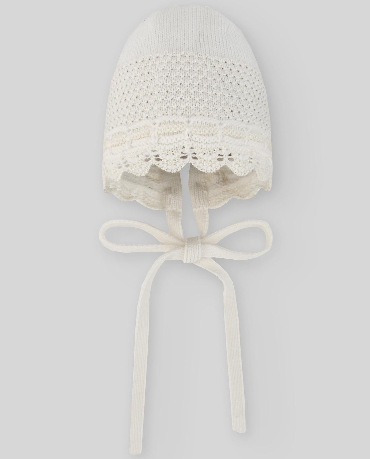 CUFFIETTA NEONATA CON PIZZO