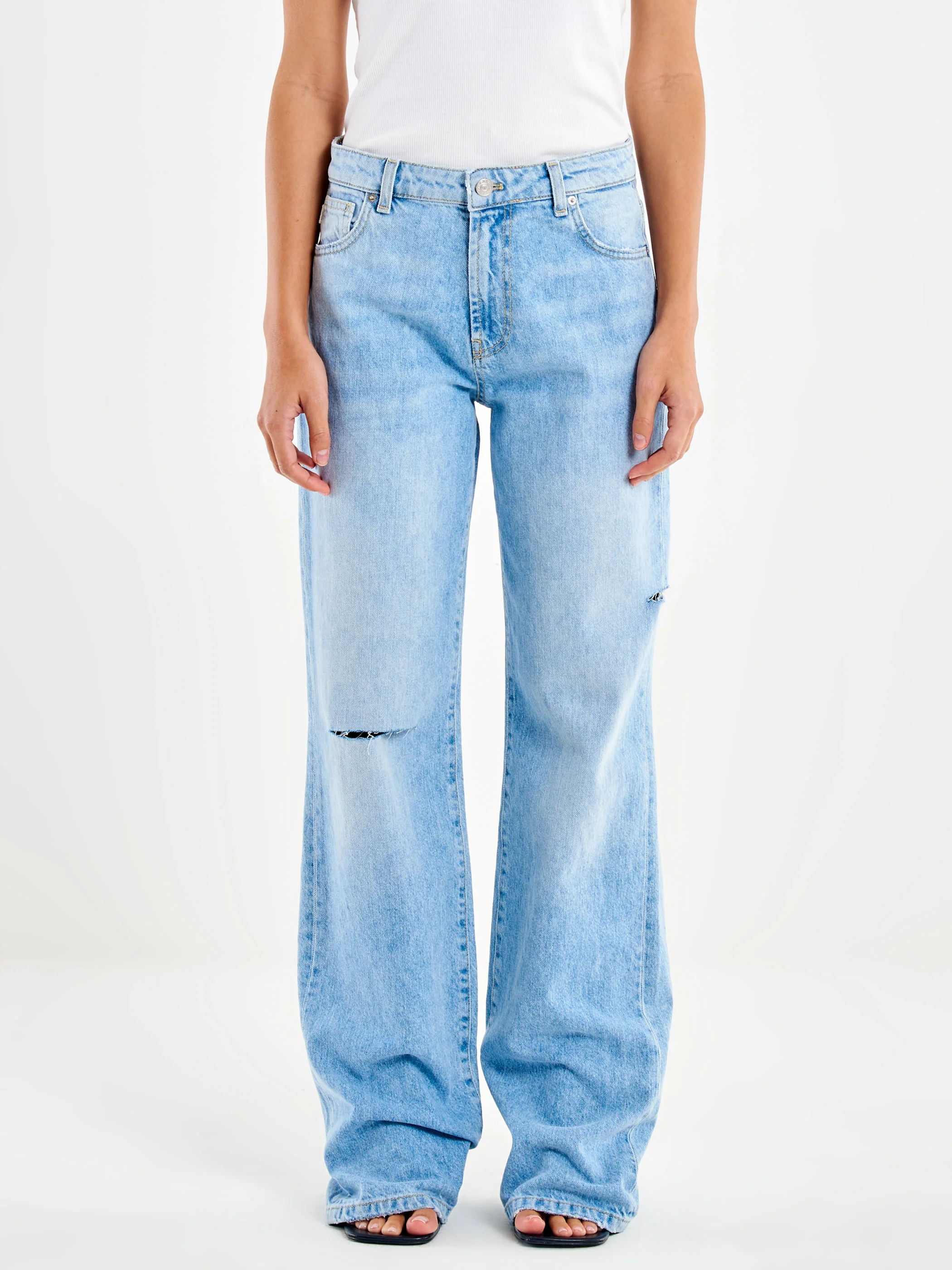 Jeans DONNA  Icon Alex Chiaro VICOLO DAB5024 DENIM CHIARO VICOLO 