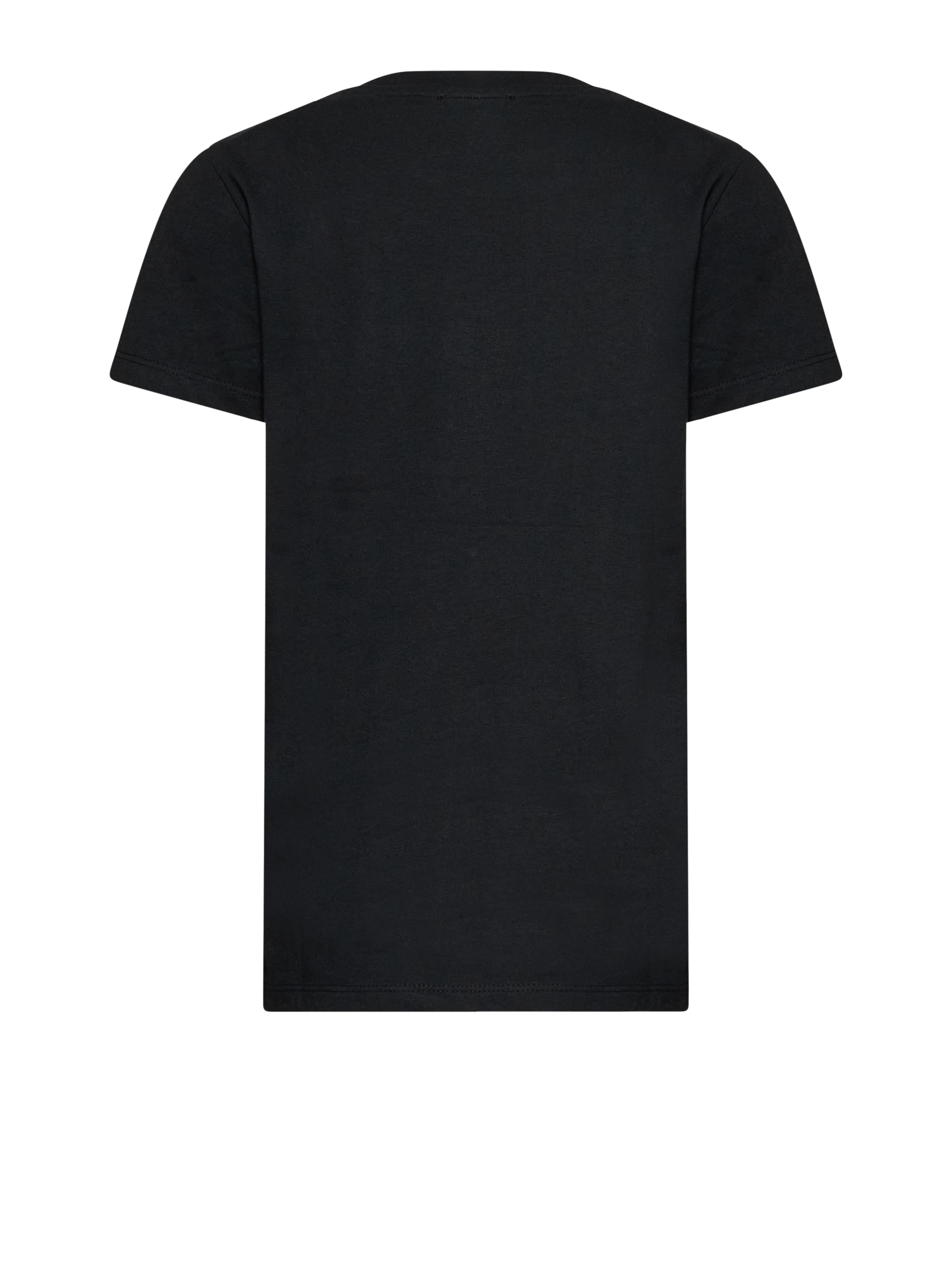 T-SHIRT BAMBINO BASICA CON LOGO NERA JOHN RICHMOND RBP26005TS BLACK JOHN RICHMOND JUNIOR 