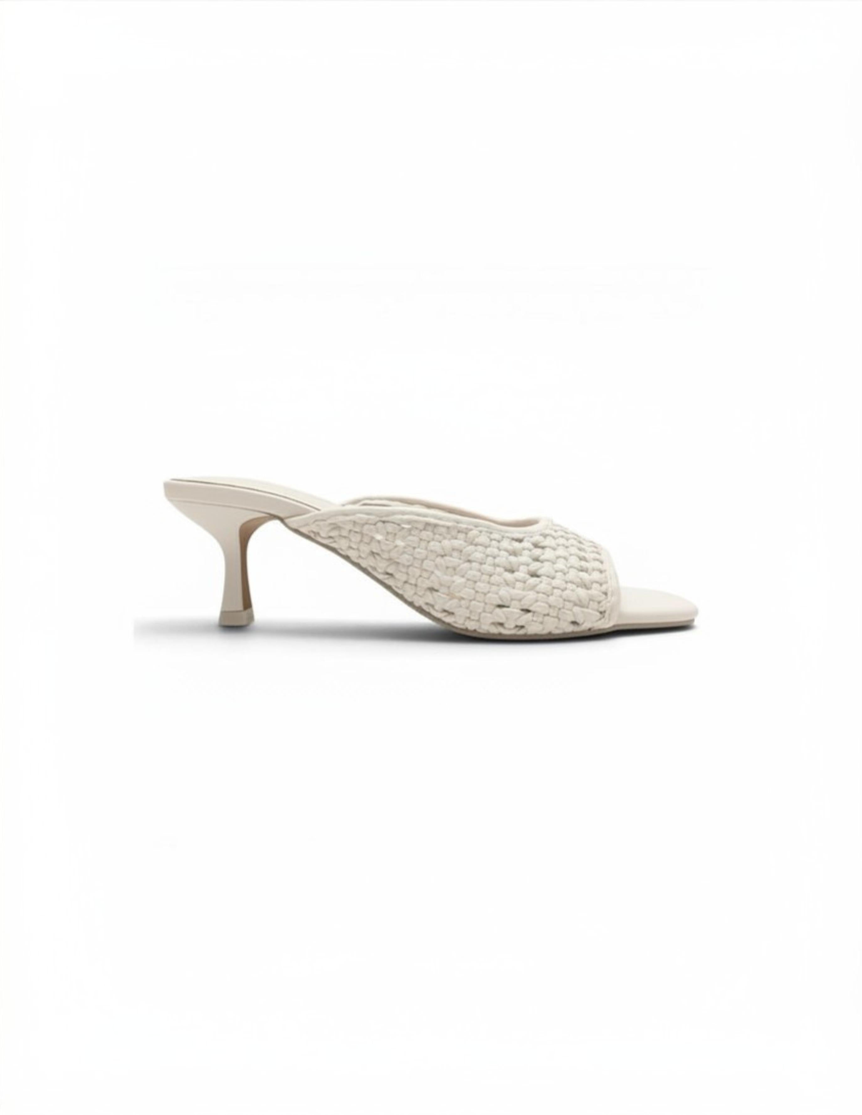 sandalo donna mule intrecciato avorio emanuelle vee 461M-230-14-508I IVORY EMANUELLE VEE 