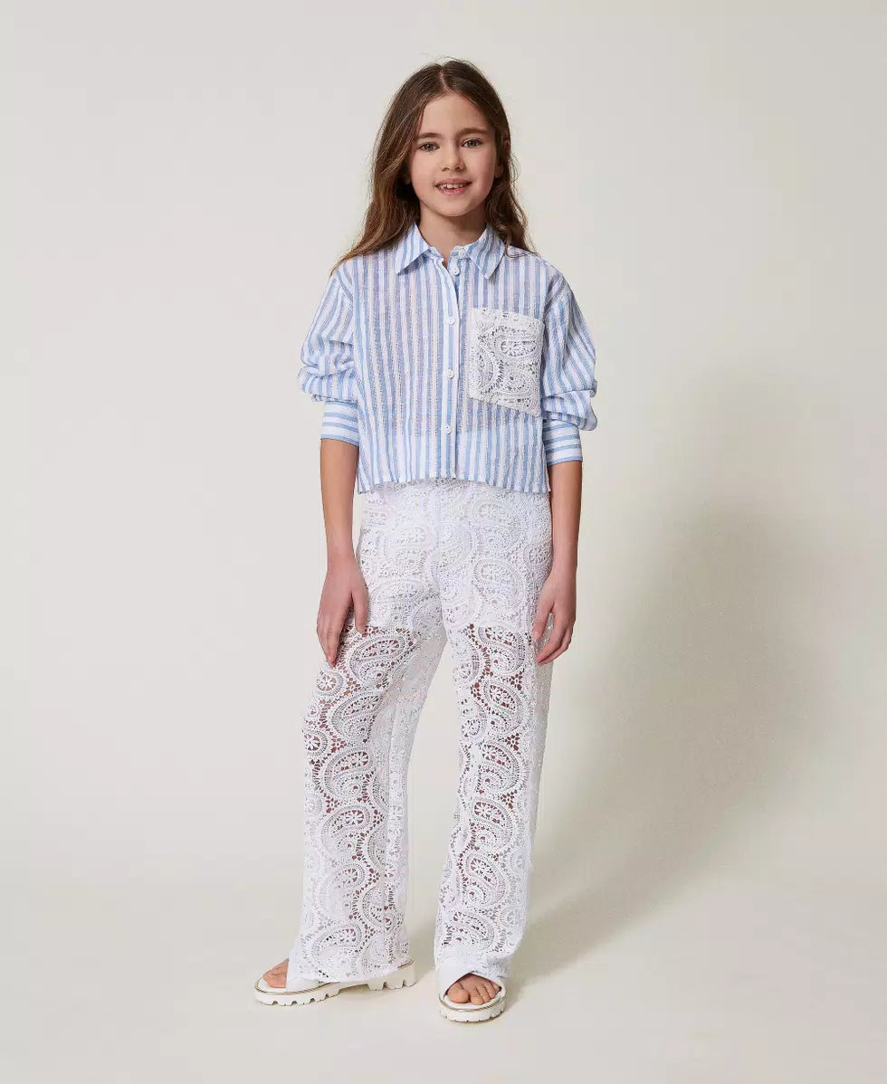 TWINSET KIDS 251GJ2QR4BIANCO