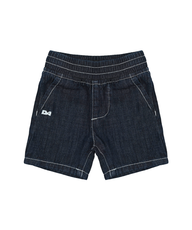 shorts in denim con elastico SD00201 MEDIUM BLU DANIELE ALESSANDRINI 