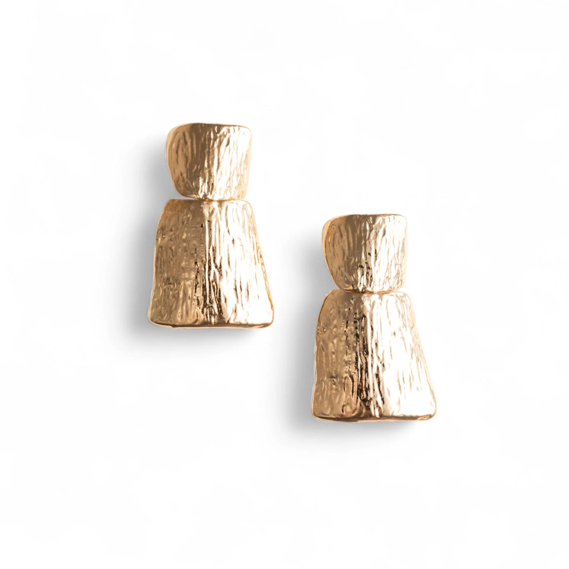 ORECCHINI DONNA PENDENTI IN METALLO GRAFFIATO ORO MYA ACCESORIES G13740 ORO MYA ACCESORIES 