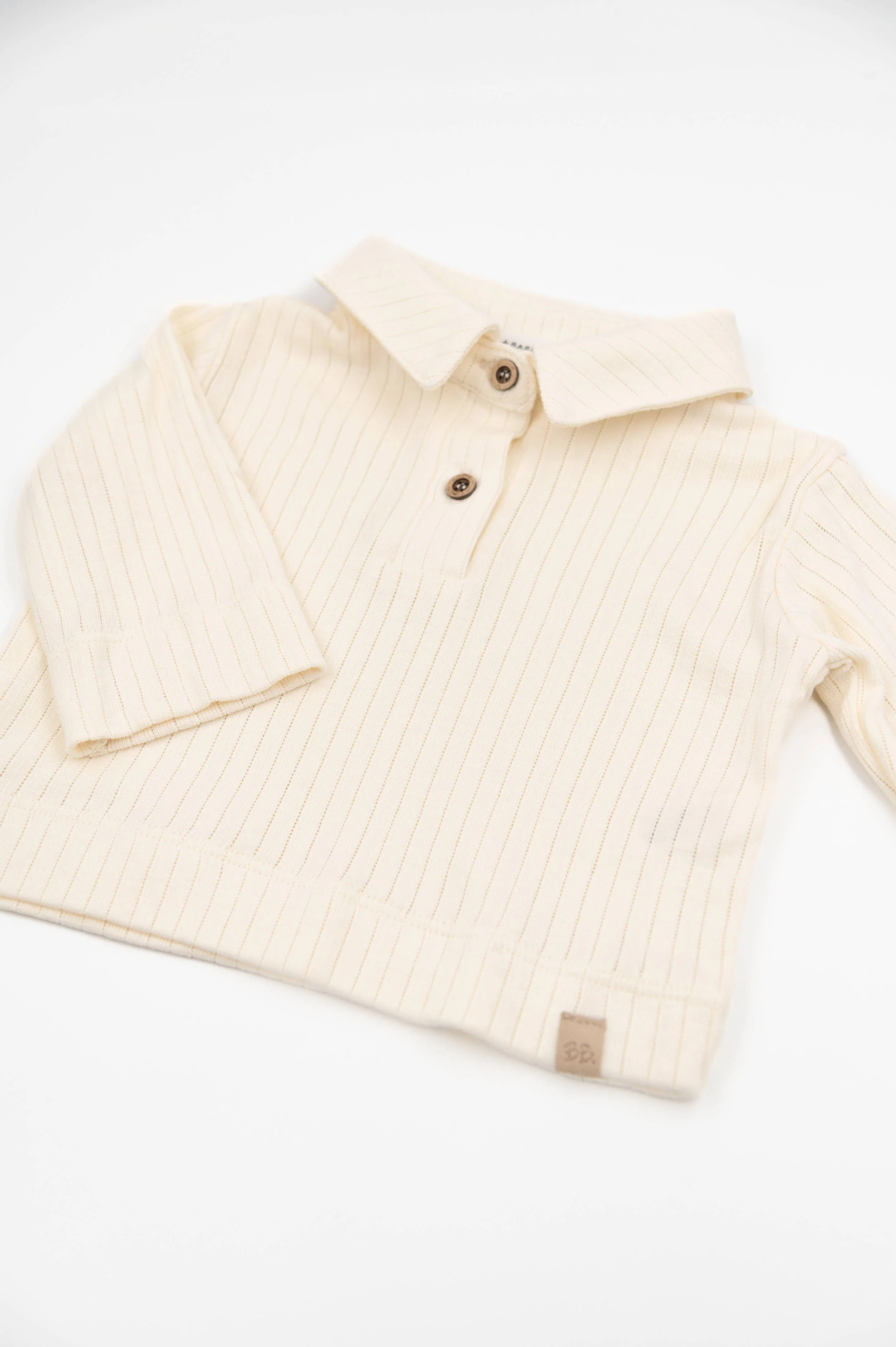 polo bambino maniche lunga warm white bamboom<BR/> 1046 WARM WHITE BAMBOOM 