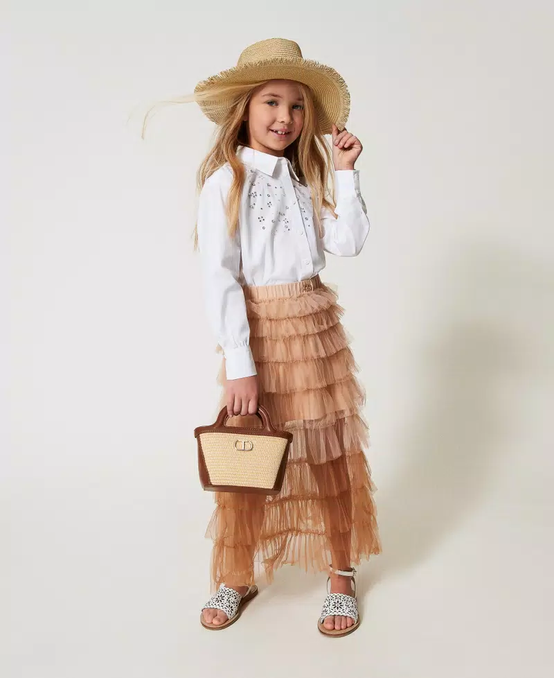 Gonna lunga in tulle 251GJ2QS1 CANAPA TWINSET KIDS 