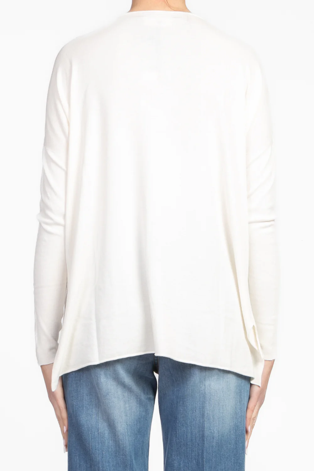 MAGLIA CON SPACCHETTI LATERALI 44008D NATURALE VICOLO 