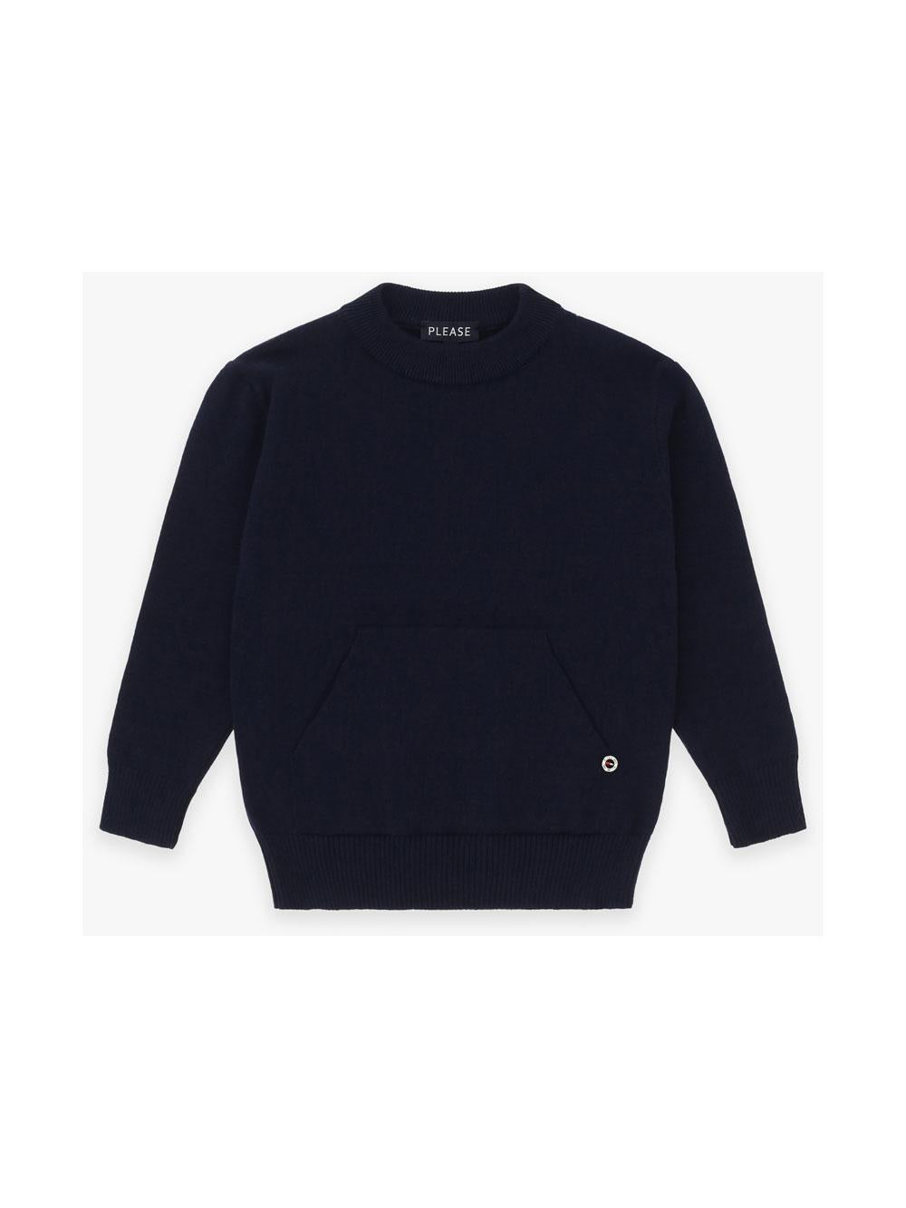 maglioncino NB30230B78 BLU PLEASE KIDS 