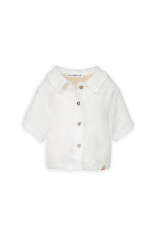 camicia maniche corte 883 OFF-WHITE BAMBOOM 