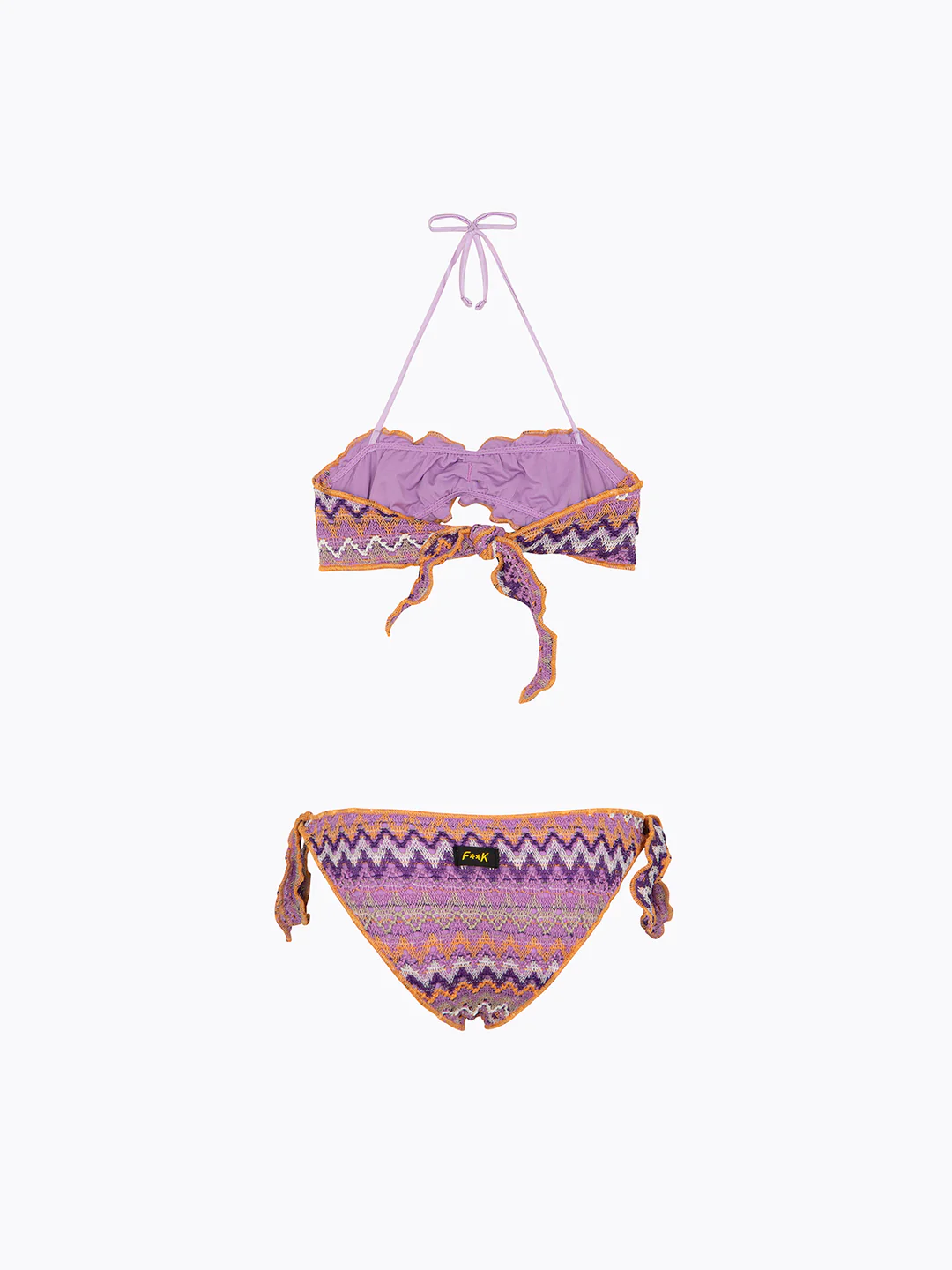 bikini bambina fascia e slip regolabile multicolore f**k FJ26-SG0221MC MULTICOLOR F**K KIDS 