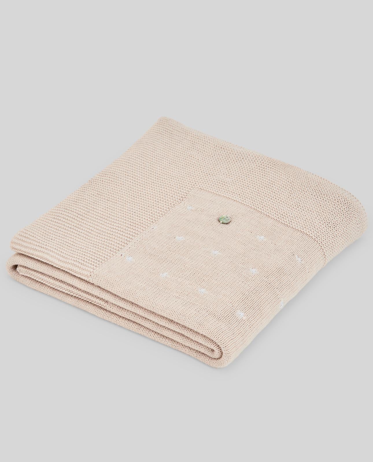 coperta neonati a maglia sabbia paz rodriguez 029-123496 SABBIA PAZ RODRIGUEZ 