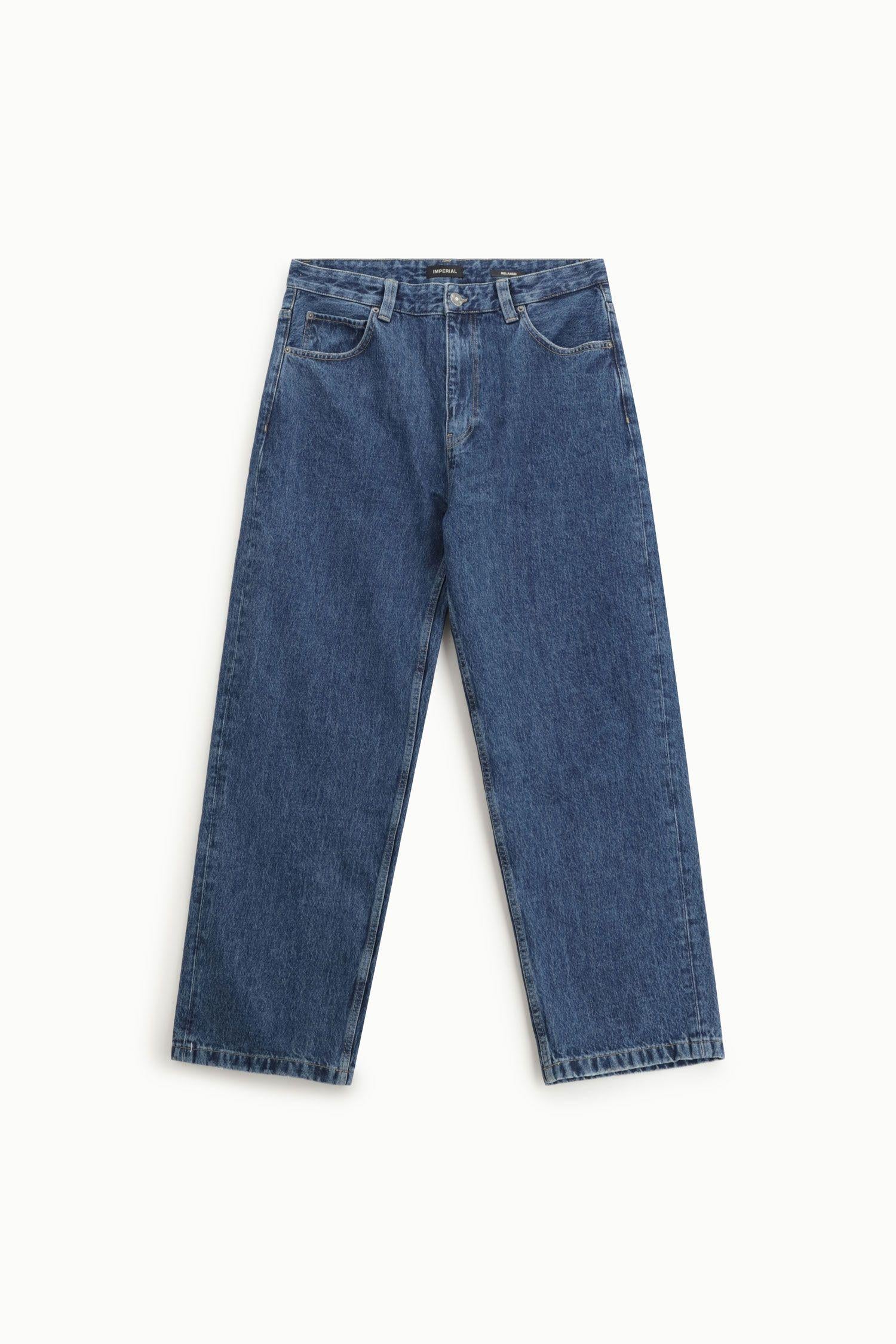 Jeans uomo a vestibilità ampia denim imperial P860140006 DENIM IMPERIAL  UOMO 