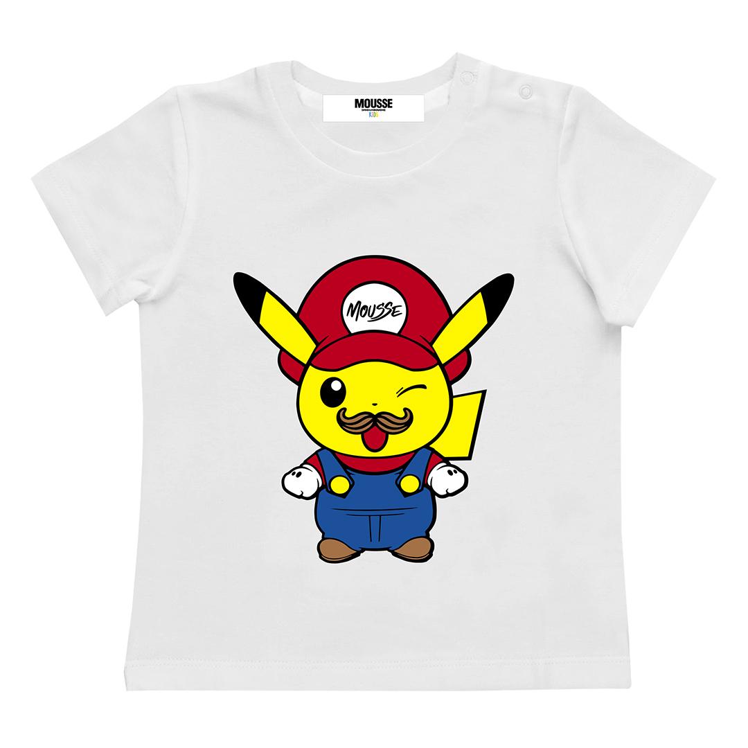 T-SHIRT PIKAMARIO TS384W BIANCO MOUSSE 