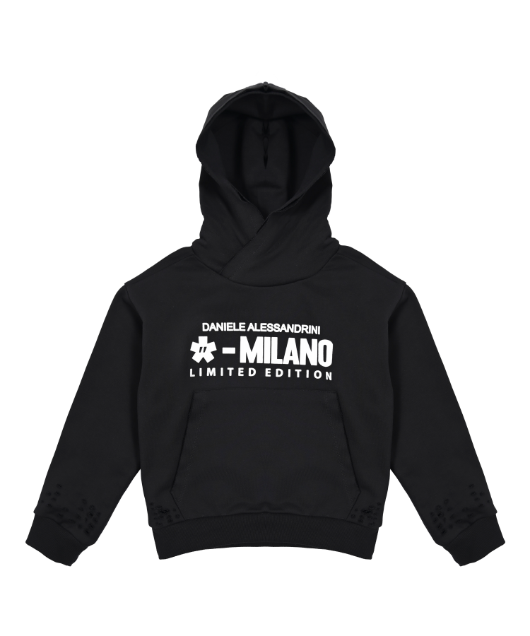 FELPA F00200 NERO DANIELE ALESSANDRINI 