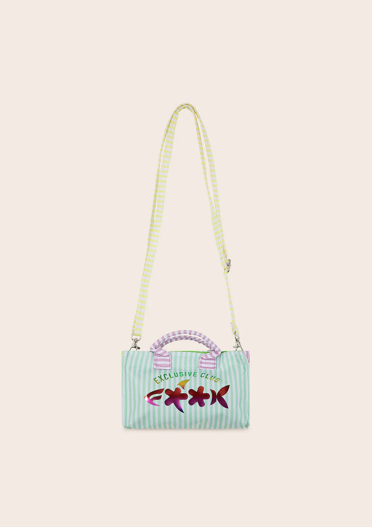 mini beach bag in canvas FA25-G02AB01X15 UNICO F**K KIDS 