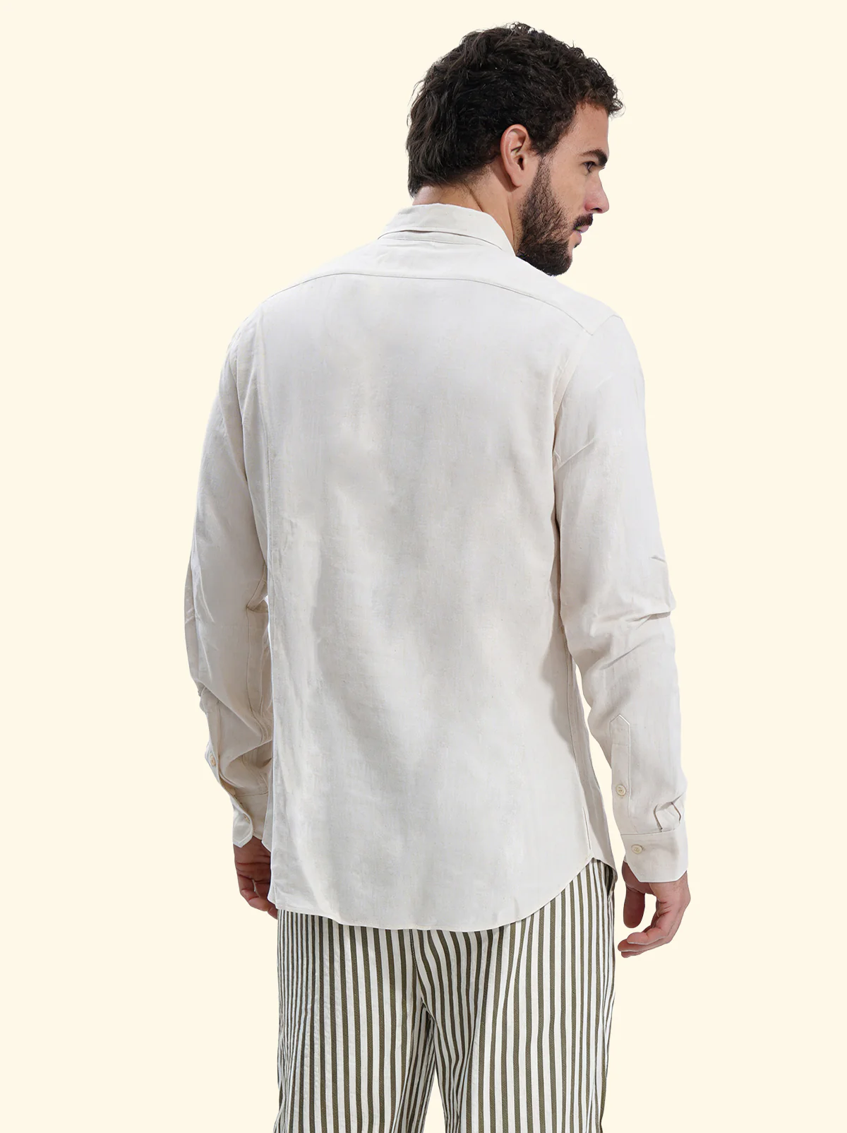CAMICIA UOMO IN MISTO LINO BEIGE F**K FK26-SM7000BG BEIGE F**K 