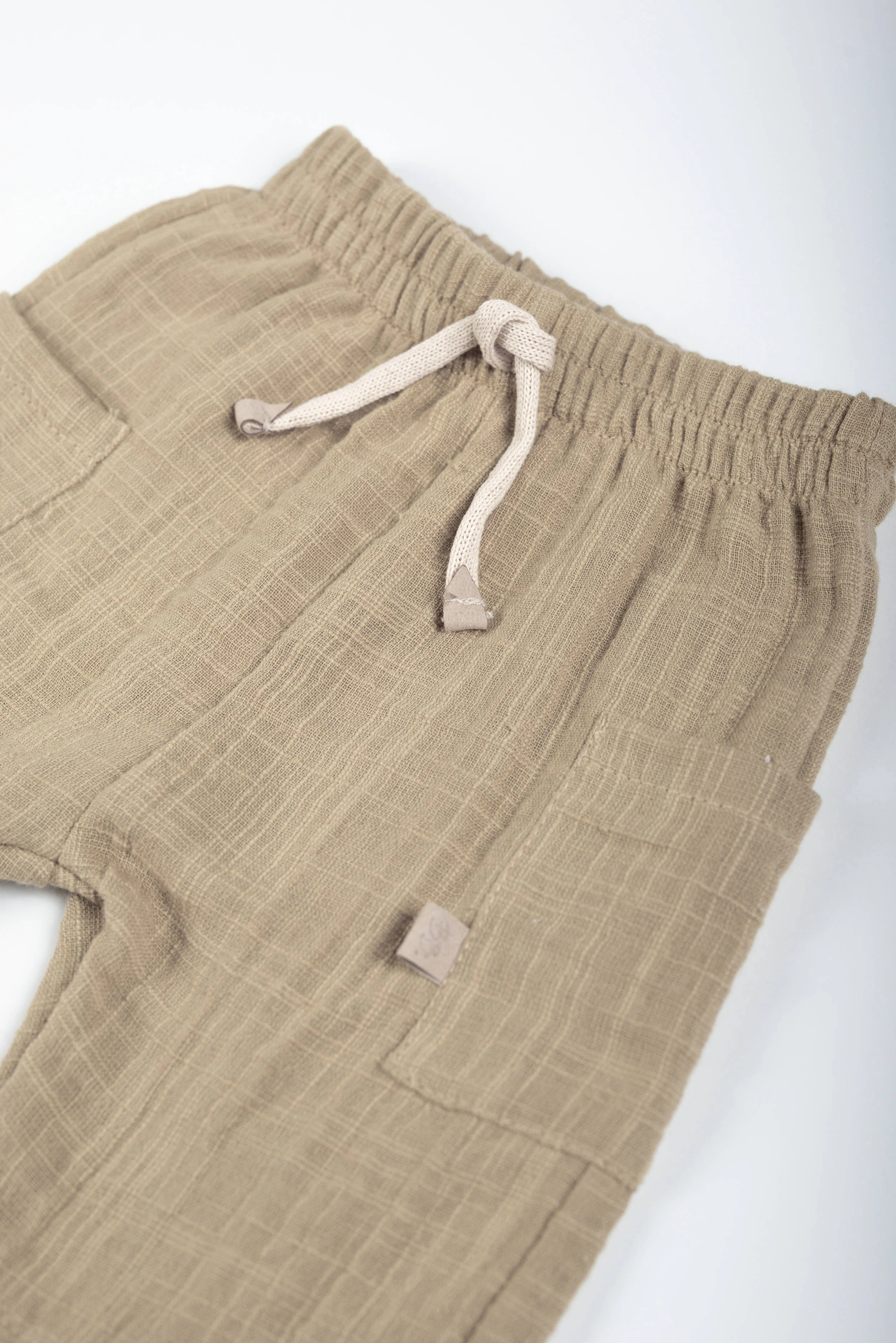 SHORTS NEONATO IN LINO MUSTARD BAMBOOM 1166TE MUSTARD BAMBOOM 