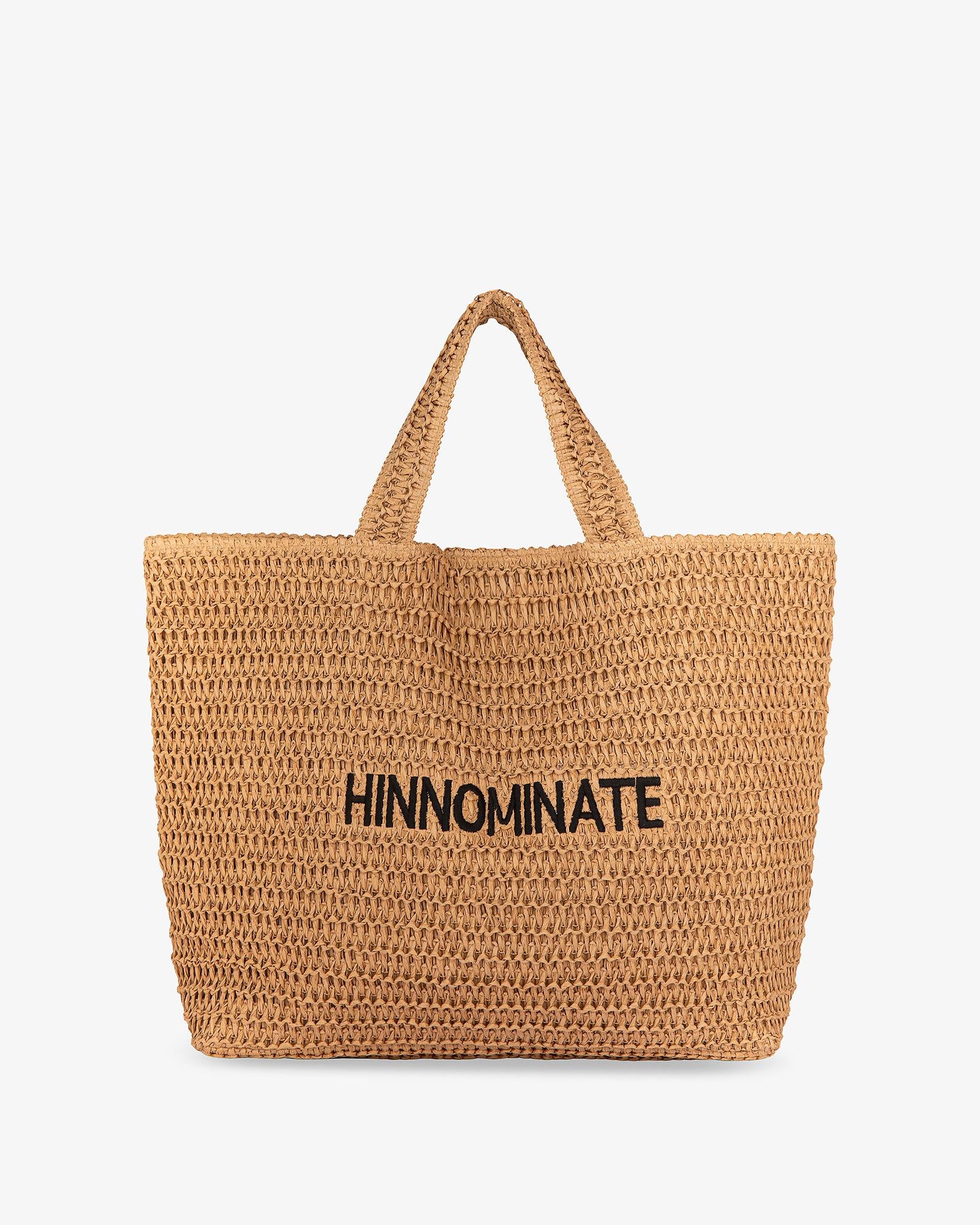 BORSA DONNA IN RAFIA GRANDE NATURALE HINNOMINATE HMACW00198 NATURALE HINNOMINATE 
