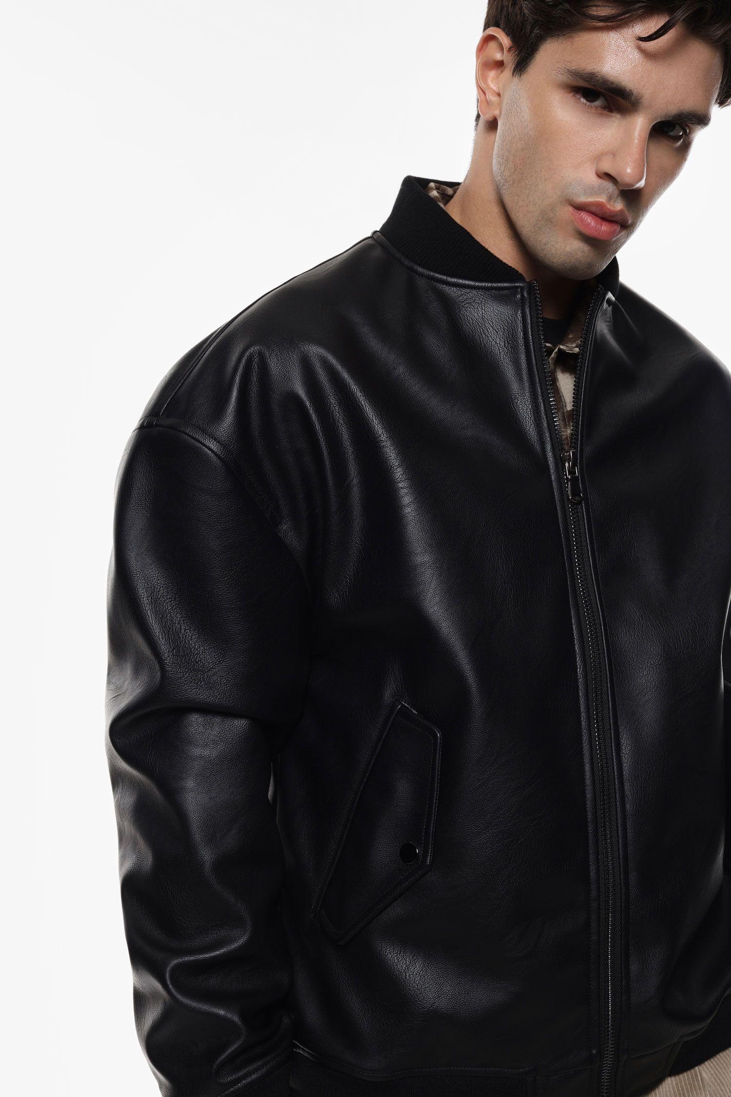 Bomber uomo con chiusura a zip nero imperial V851932737 NERO IMPERIAL  UOMO 